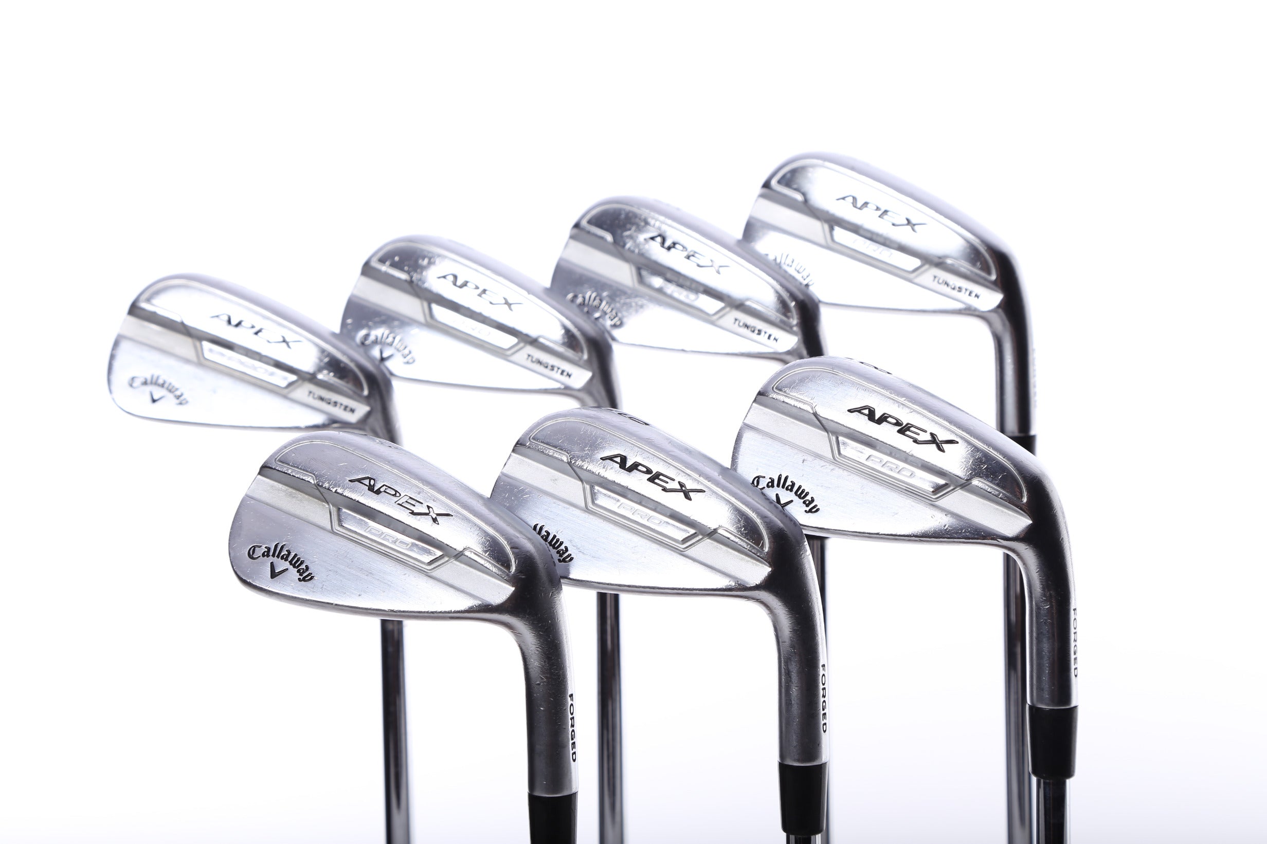 Used Callaway Apex Pro 21 Iron Set 4-PW Right Handed Stiff Flex Golf Clubs - Perfect for Low Handicap Players & Tournament Play