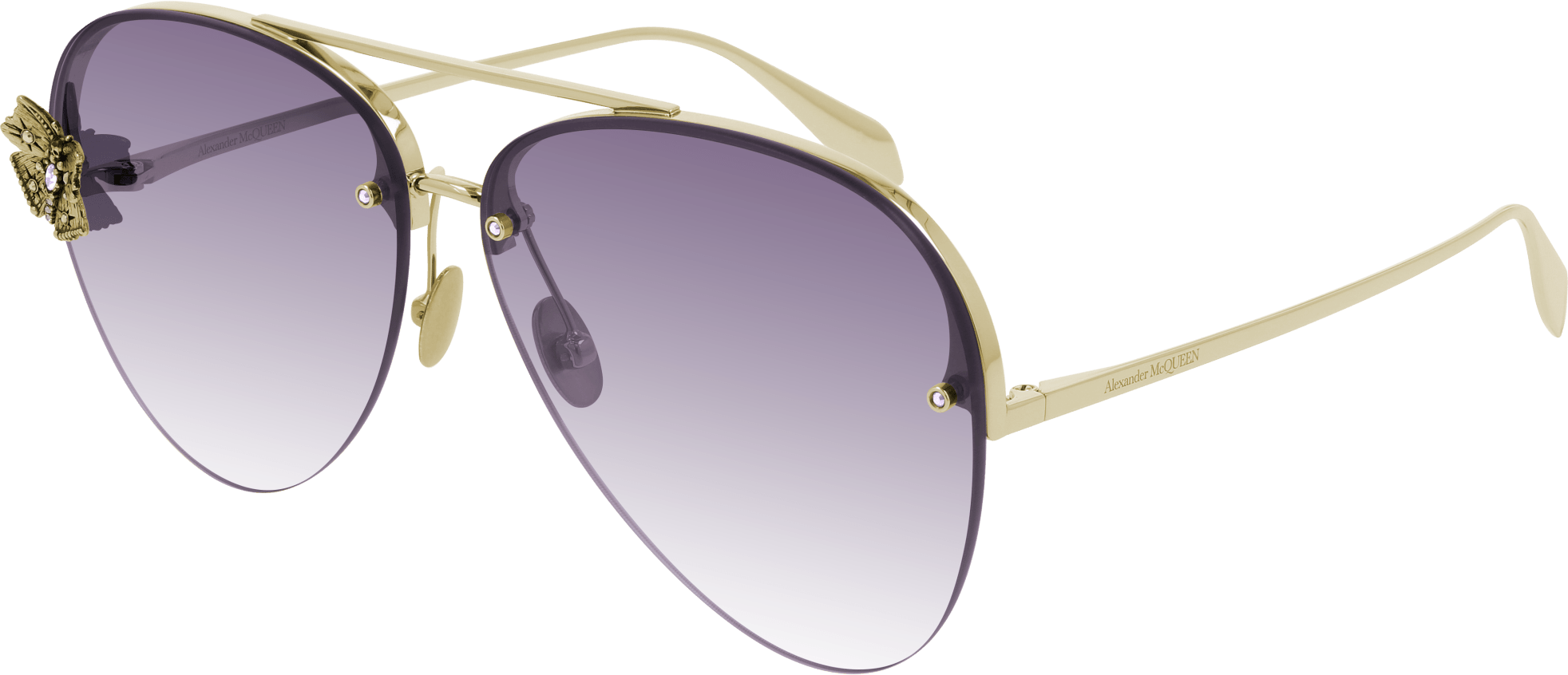 Alexander McQueen AM0272S Sunglasses - Luxury Designer Shades for Men & Women - UV Protection & Polarized Lenses - Perfect for Outdoor Activities, Travel & Fashion Statements