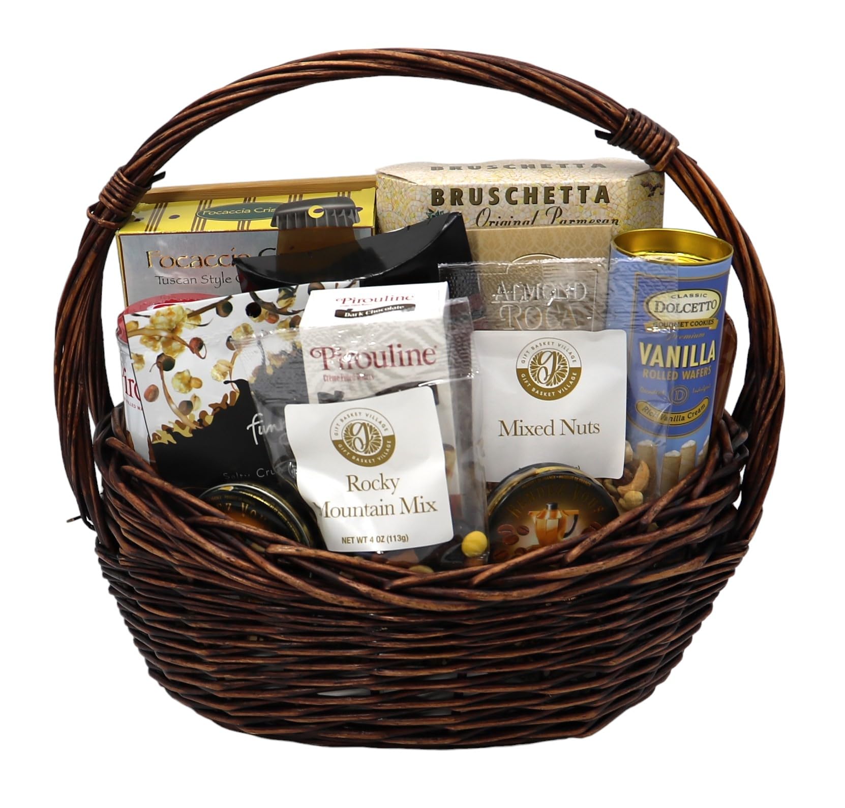 Premium Gourmet Gift Basket - Assorted Crackers, Cookies, Wafers & Chocolate - Handcrafted in USA - Perfect for Holidays, Corporate Gifts & Special Occasions