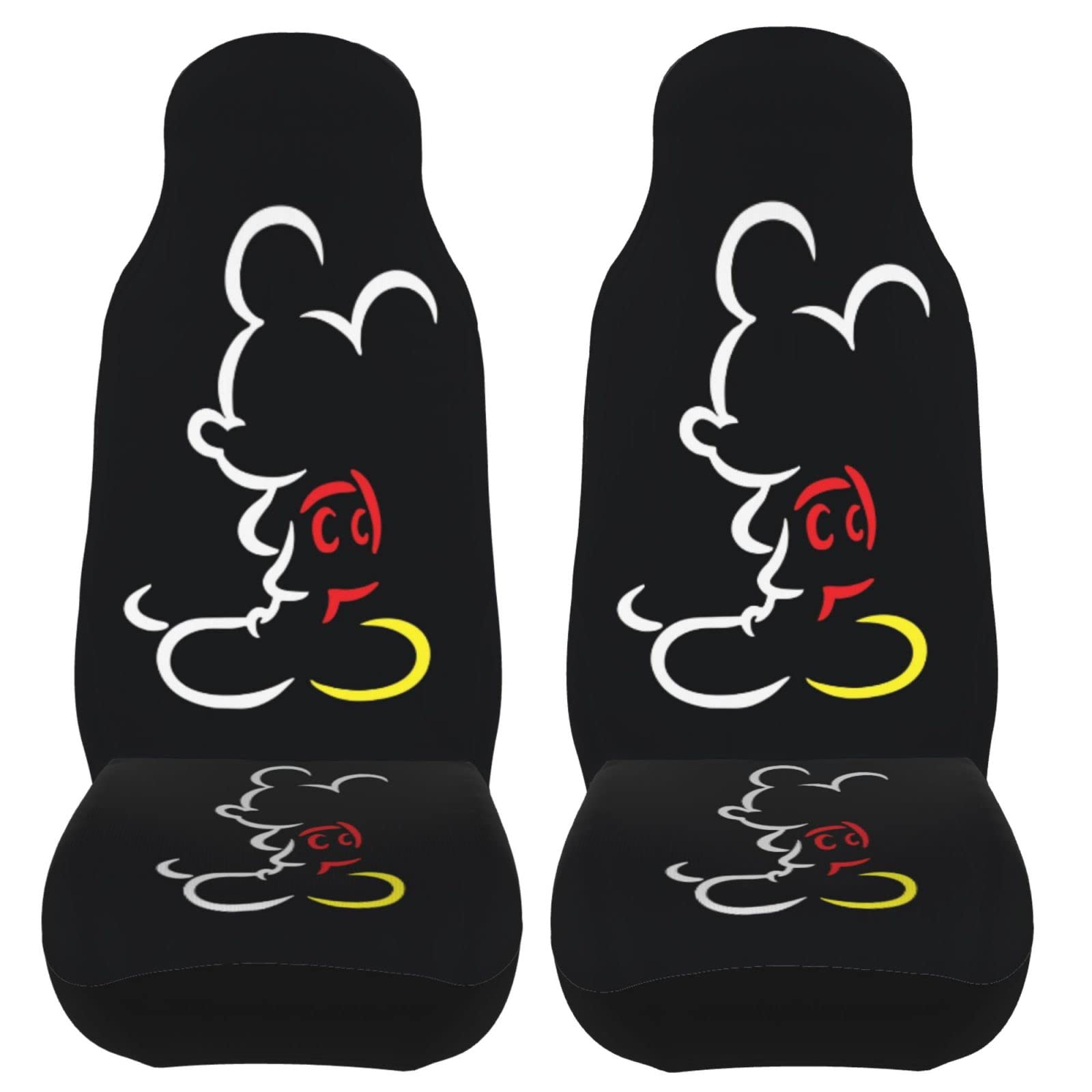 Anime Car Seat Covers for Front Seats - Cute Cartoon Car Accessories Protector for Women - Universal Fit for Most Cars, SUVs, Vans & Trucks (Perfect for Daily Commute, Road Trips & Gift Giving)