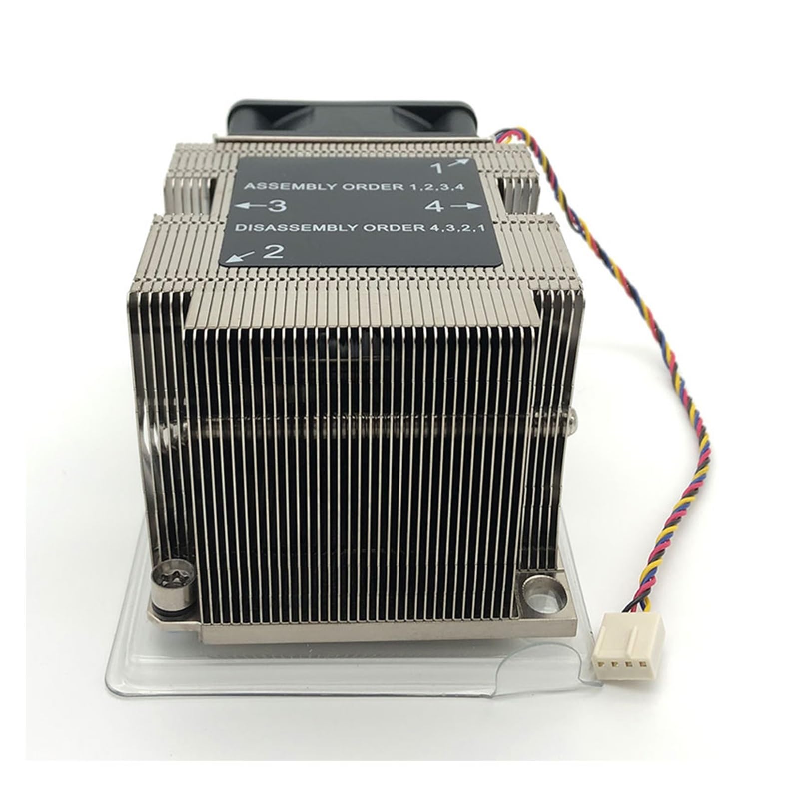 High-Performance R82 2U CPU Server Cooler - 3 Heat Pipes & 60mm Cooling Fan for LGA 3647 Rectangular Motherboard - Ideal for Data Centers, Server Racks & Enterprise Computing