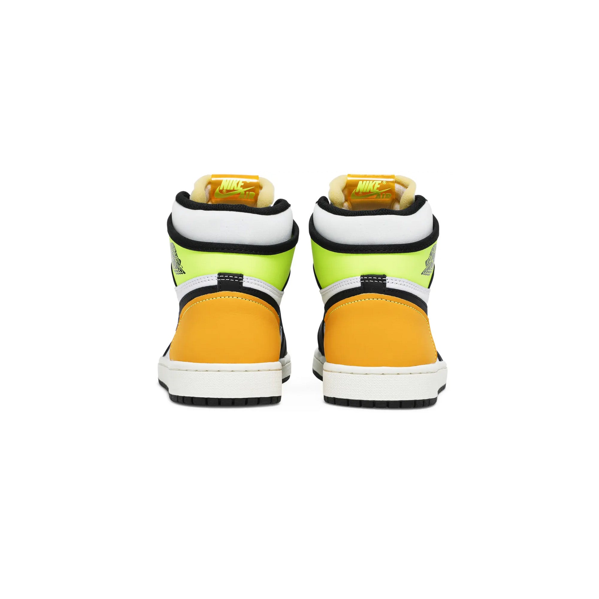 Air Jordan 1 Retro High OG 'White Black Volt University Gold' Sneakers (2021) - Men's Basketball Shoes for Streetwear & Casual Fashion