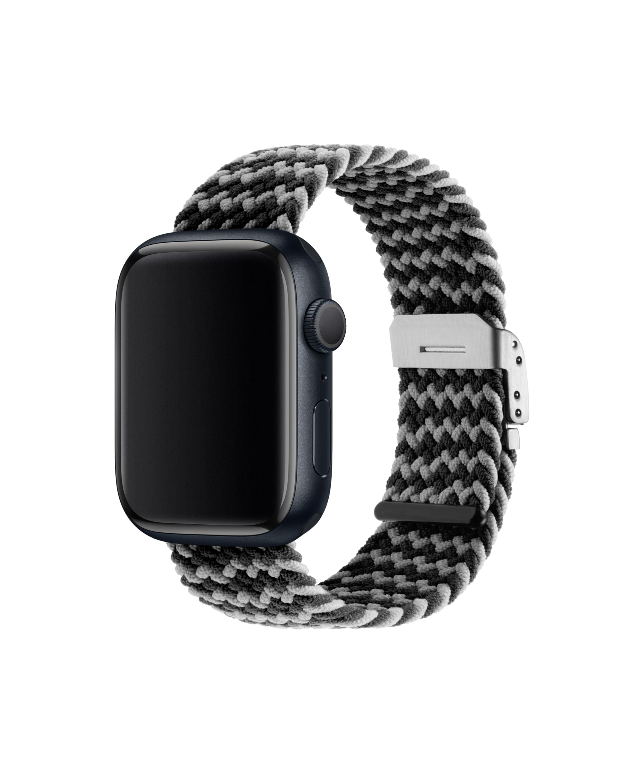 Ted Baker Black & Cream Elastic Strap for Apple Watch® (Model: BKS42S326B0) - Stylish & Comfortable Replacement Band for Workouts, Office & Everyday Wear