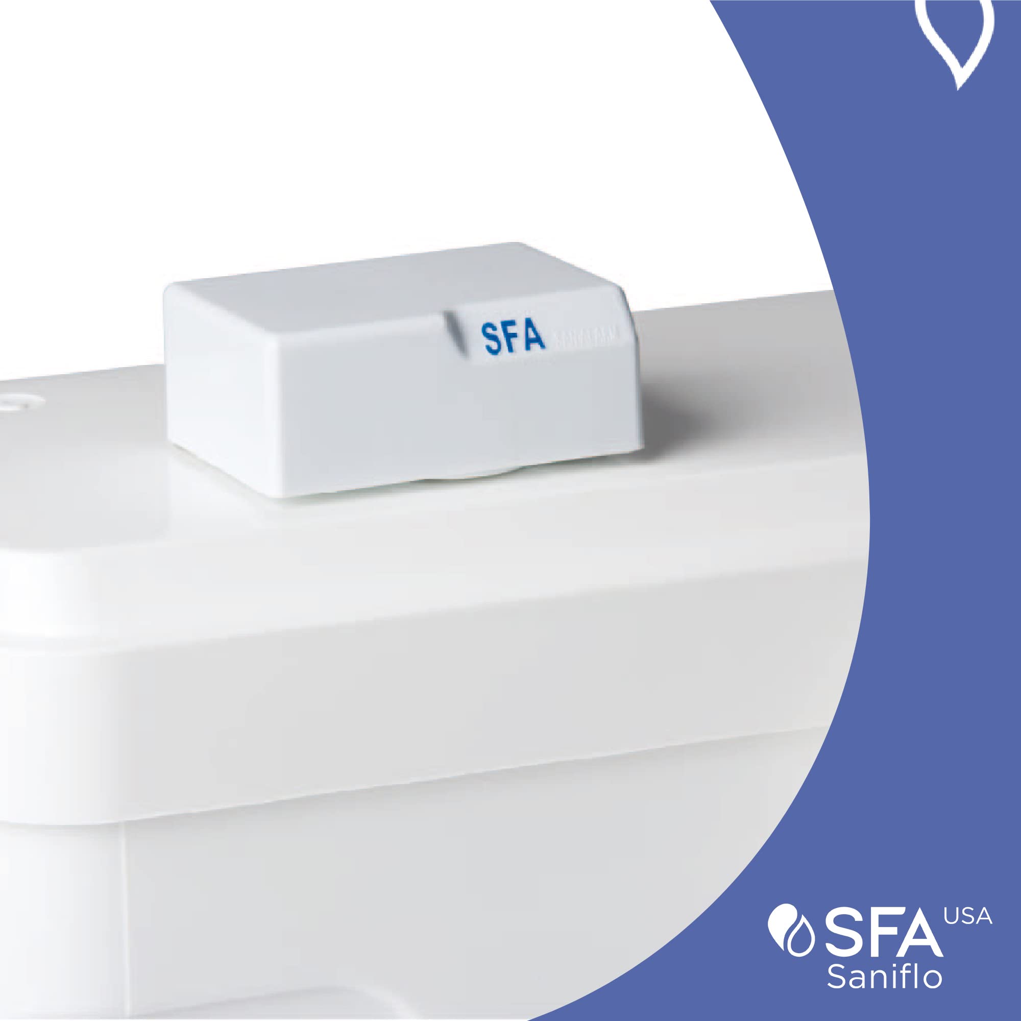 Saniflo 050 SANIALARM - Macerator & Sanivite Alarm System, Battery Not Included, White - Ideal for Basement Bathrooms & Remote Plumbing Installations