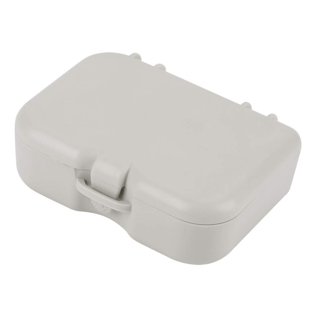 Bognajin Denture Storage Case with Mirror & Cleaning Brush - Portable False Teeth Holder for Travel, Home & Daily Dental Care