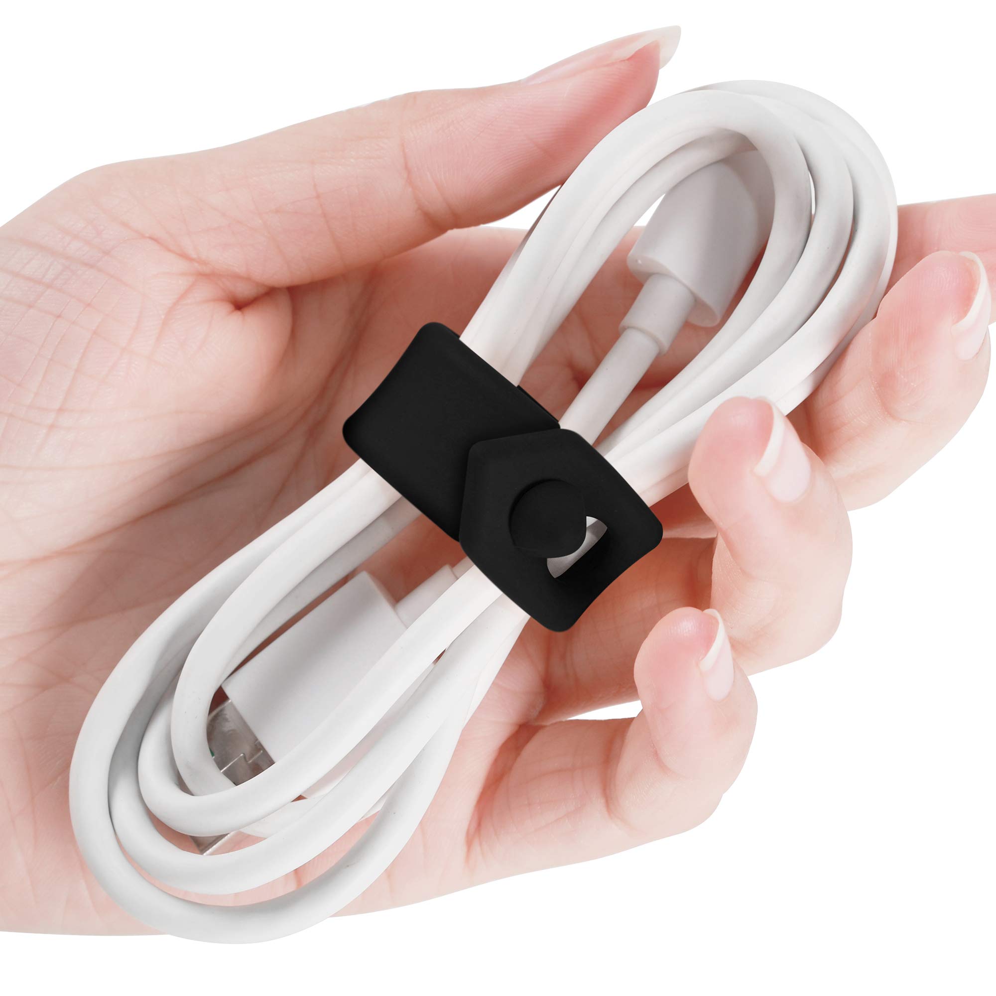 Reusable Cable Straps & Cord Organizer for Earbuds, Headphones, Earphones - Perfect for Travel, Office, and Home Use