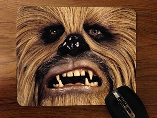 Star Wars Chewbacca Character Gaming Mouse Pad - Non-Slip Rubber Base, Perfect for Office, Gaming & Computer Workstations