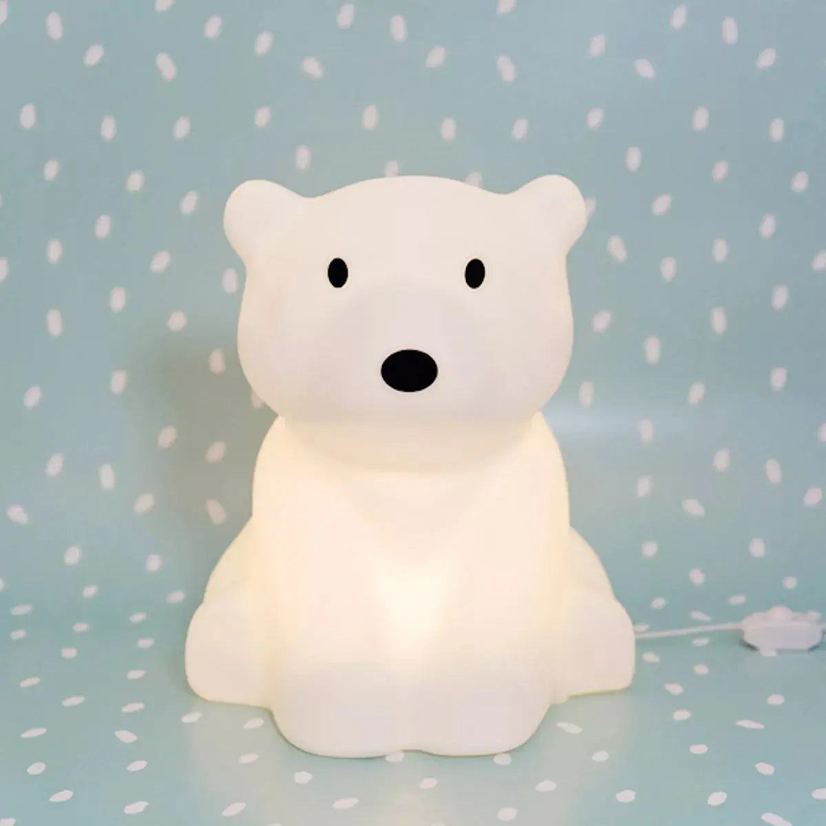Nanuk the Polar Bear LED Night Light - Cute & Energy-Efficient Nursery Lamp for Kids' Bedroom, Baby Room Decor | Perfect for Nighttime Feeding, Bedtime Stories & Creating Soothing Ambiance