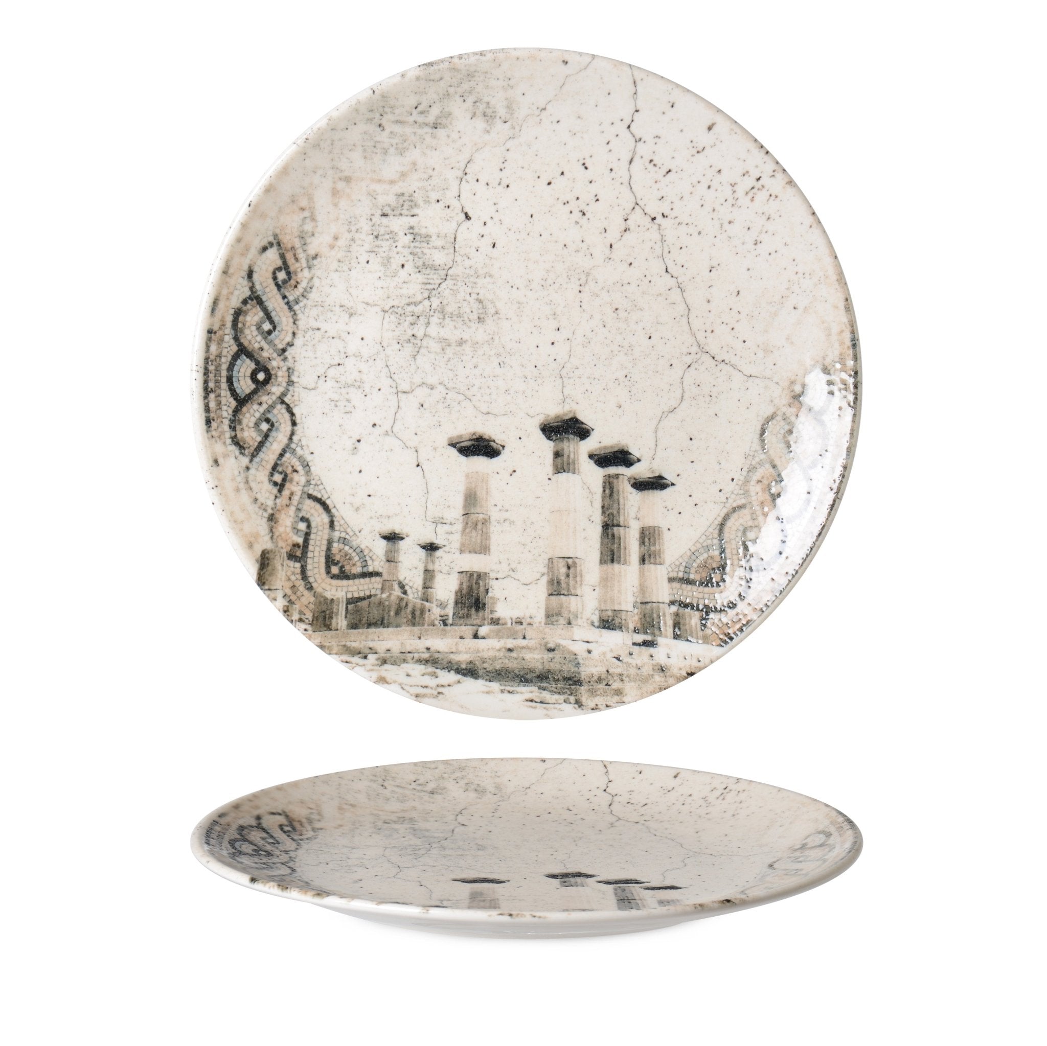 32cm Remnant Pizza Plate - Durable Ceramic Pizza Serving Dish for Home, Restaurant & Outdoor Dining | Perfect for Parties, Picnics & Family Gatherings