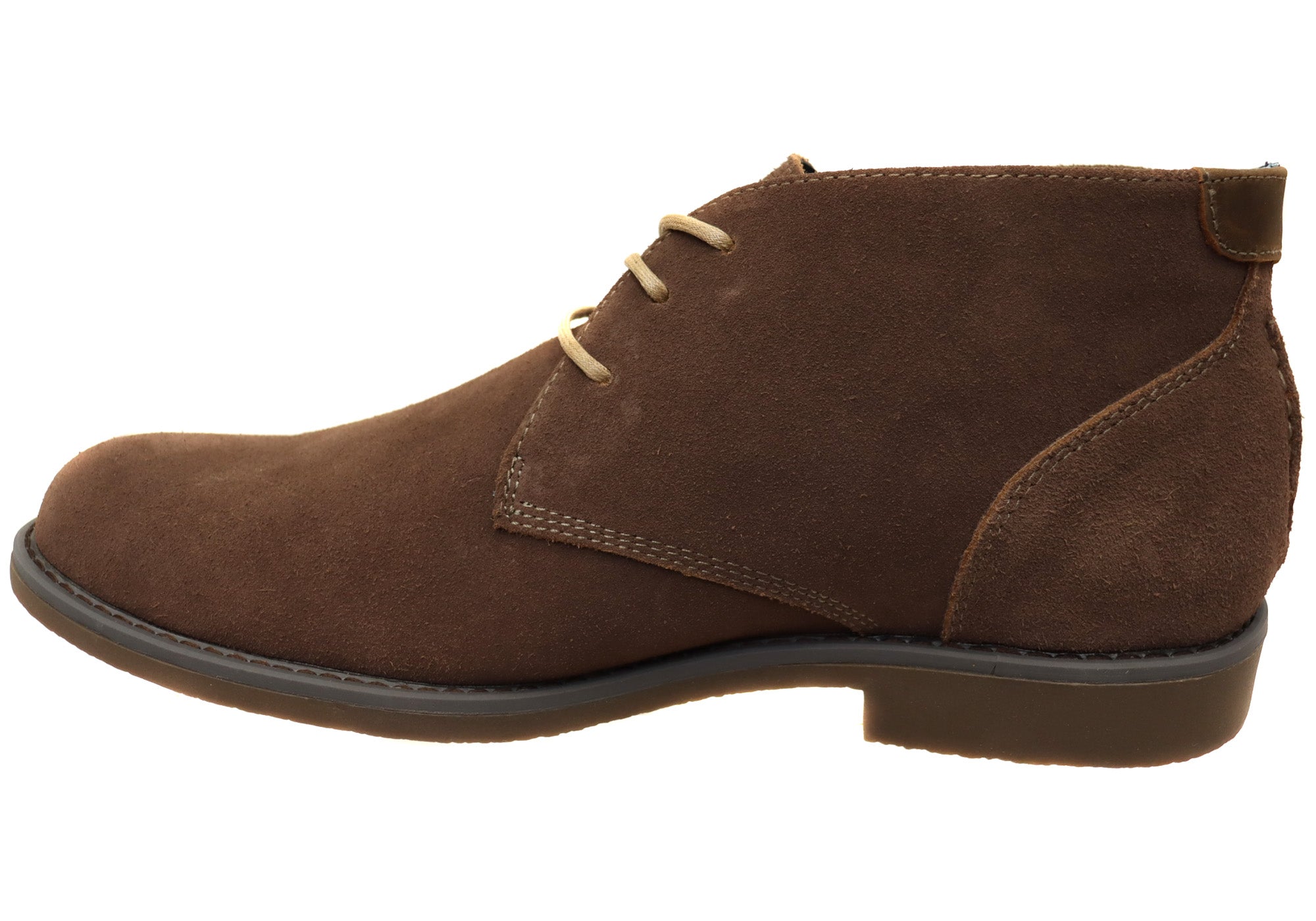 Hush Puppies Men's Extra Wide Width Leather Suede Boots - Comfortable Work Boots for Outdoor & Casual Wear