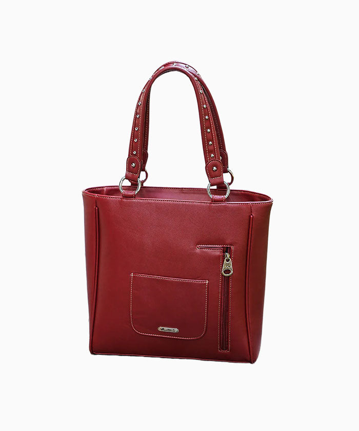 Montana West American Pride Concealed Carry Tote Bag for Women - Stylish CCW Handbag with Hidden Gun Pocket - Perfect for Everyday Use, Travel & Self-Defense