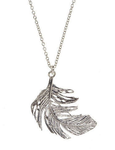 Elegant Silver Feather Pendant Necklace - Dainty Jewelry for Women - Perfect for Everyday Wear & Special Occasions