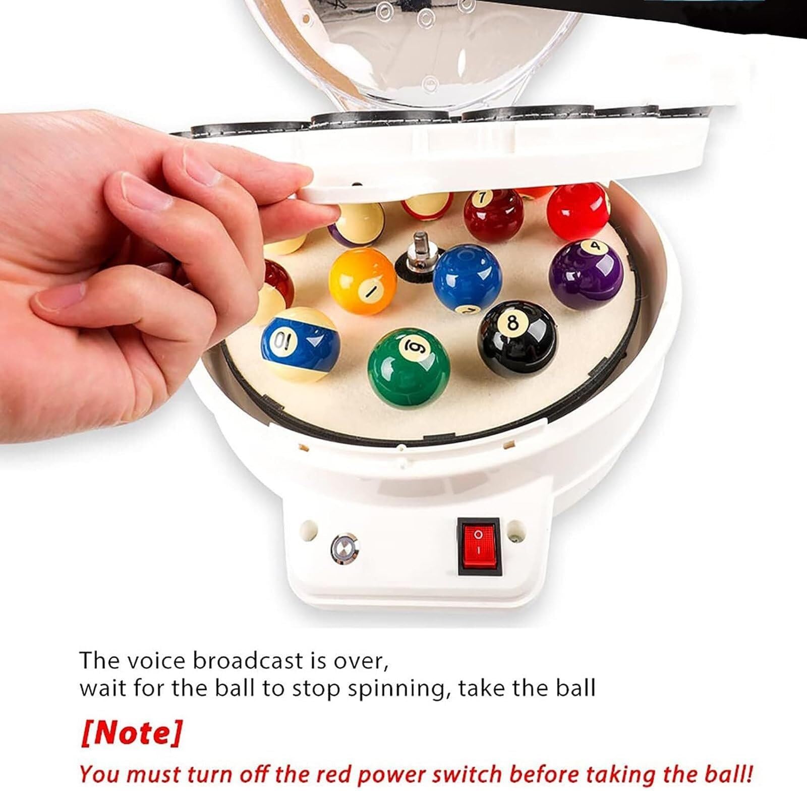 Automatic Billiard Ball Polishing & Cleaning Machine for 16/22 Balls - Pool Ball Washer & Polisher for Professional & Home Use - Perfect for Pool Halls, Game Rooms & Home Entertainment