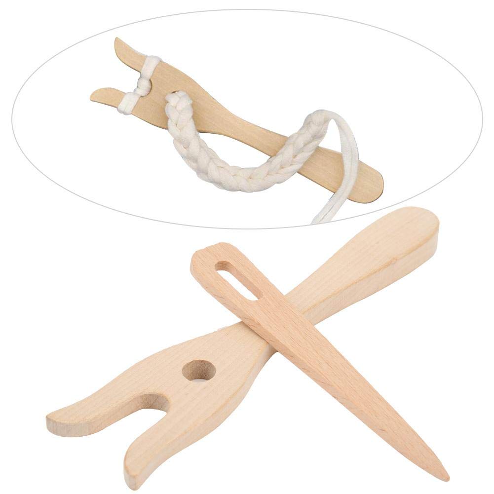 Wooden Knitting Fork & Pin Set - DIY Knitting Tools for Beginners & Hand Embroidery Lovers | Replacement Accessories for Crochet, Yarn Crafts & Home Decor Projects