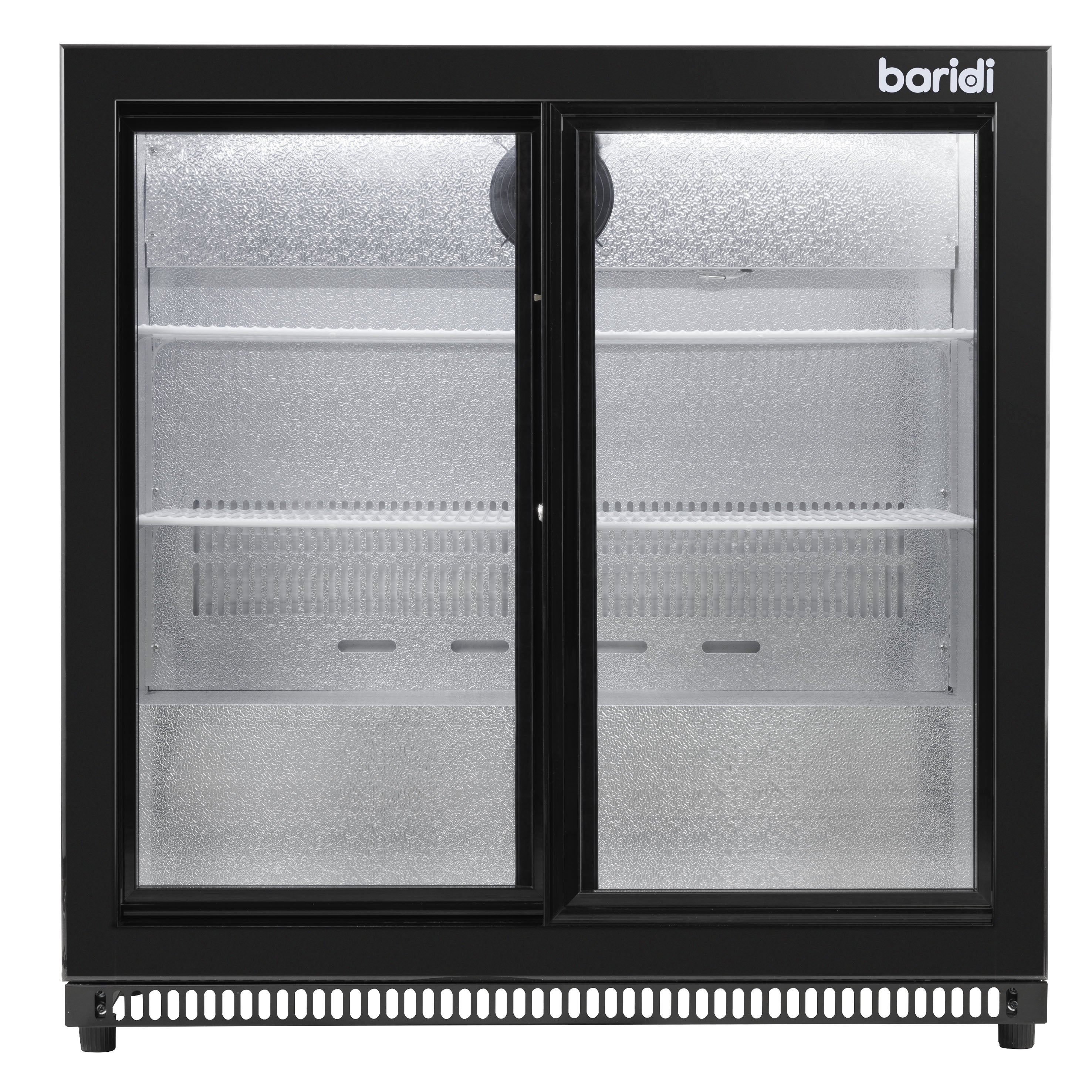 Baridi Back Bar Drinks Fridge with Hinged Double Door - 190L Capacity Commercial Beverage Cooler for Bars, Restaurants & Home Use - Model DH272