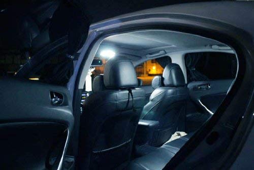 iJDMTOY 9-SMD LED Bulbs 168 194 2825 W5W T10 - Xenon White Replacement Bulbs for Car License Plate Lights, Parking Lights, Side Markers & Interior Dome Lights - Perfect for Night Driving & Vehicle Customization