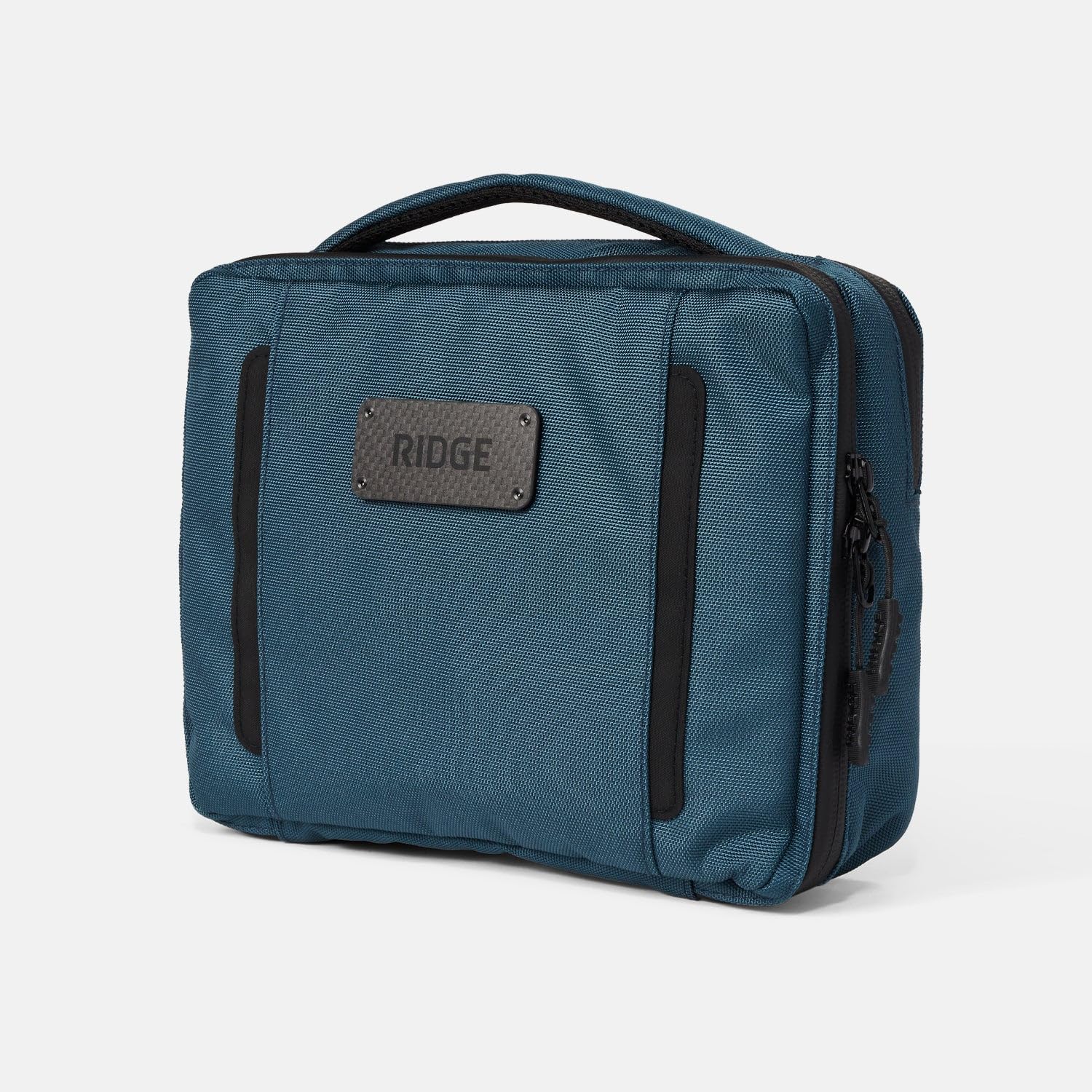 The Ridge Premium Travel Toiletry Bag for Men & Women - Waterproof 900D Ballistic Nylon with Multiple Organizer Pockets - Perfect for Camping, Gym & Air Travel - Alpine Navy