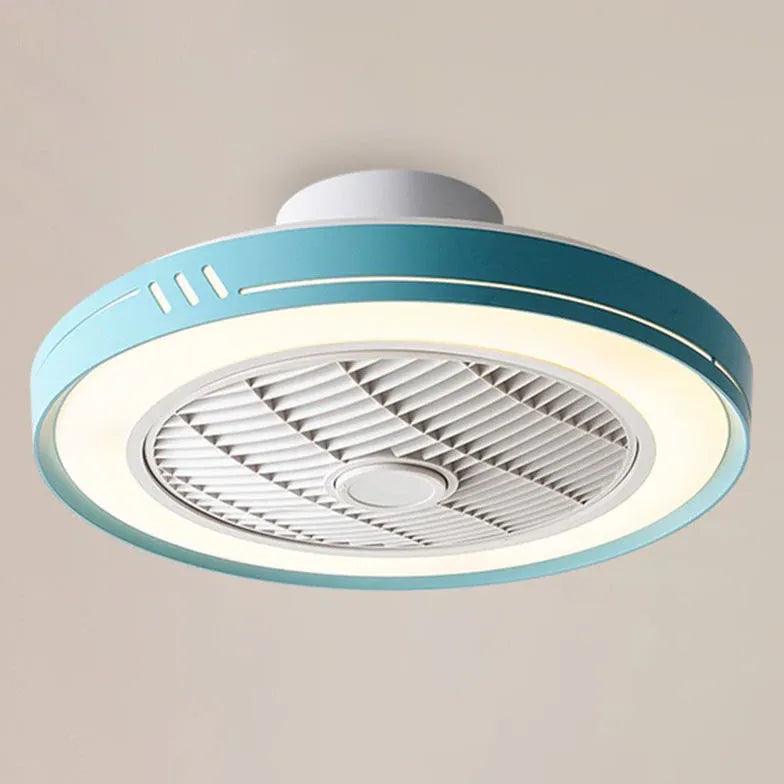 Modern Ring-Shaped Ceiling Fan with Light - Minimalist Design for Bedroom, Living Room & Office - Energy Efficient & Quiet Operation