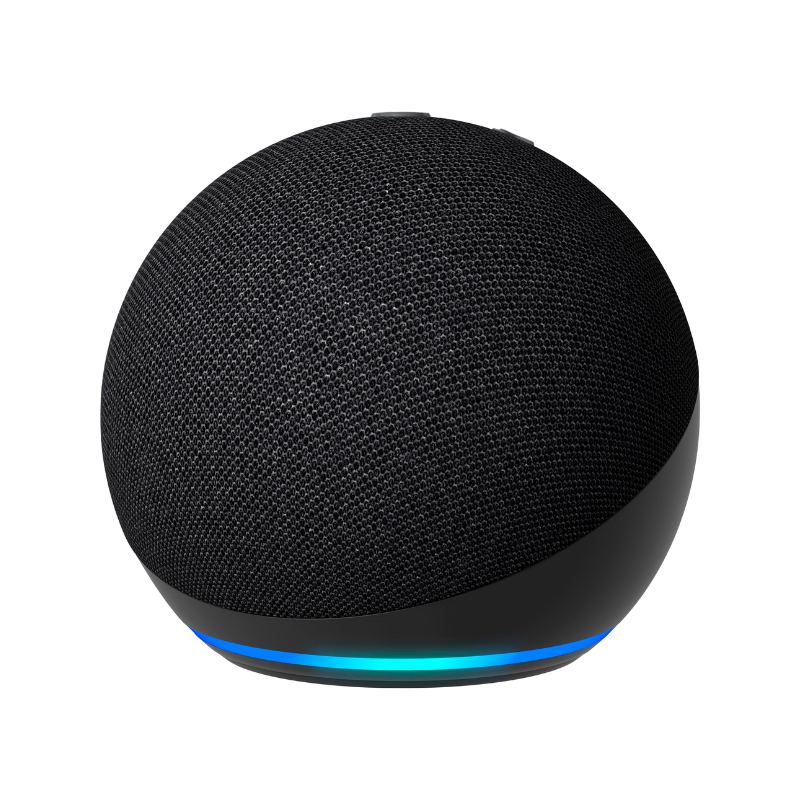 Amazon Echo Dot (5th Gen) Smart Speaker with Alexa - Black | Compact Smart Home Hub for Music, News & Smart Devices | Perfect for Bedroom, Kitchen & Office