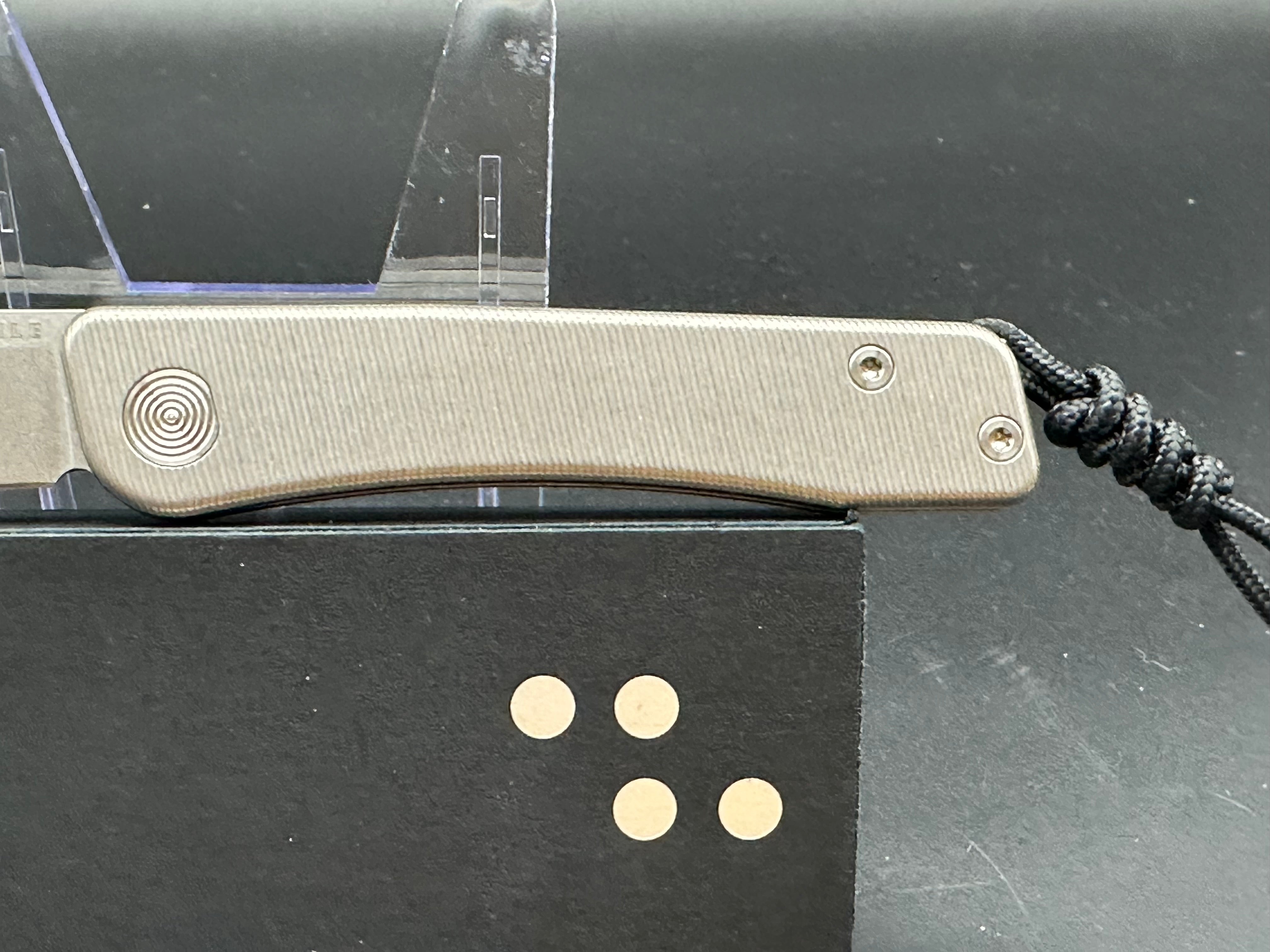 Tactile Knife Co. Bexar Slip Joint Folding Pocket Knife - Titanium Handle, 2.8