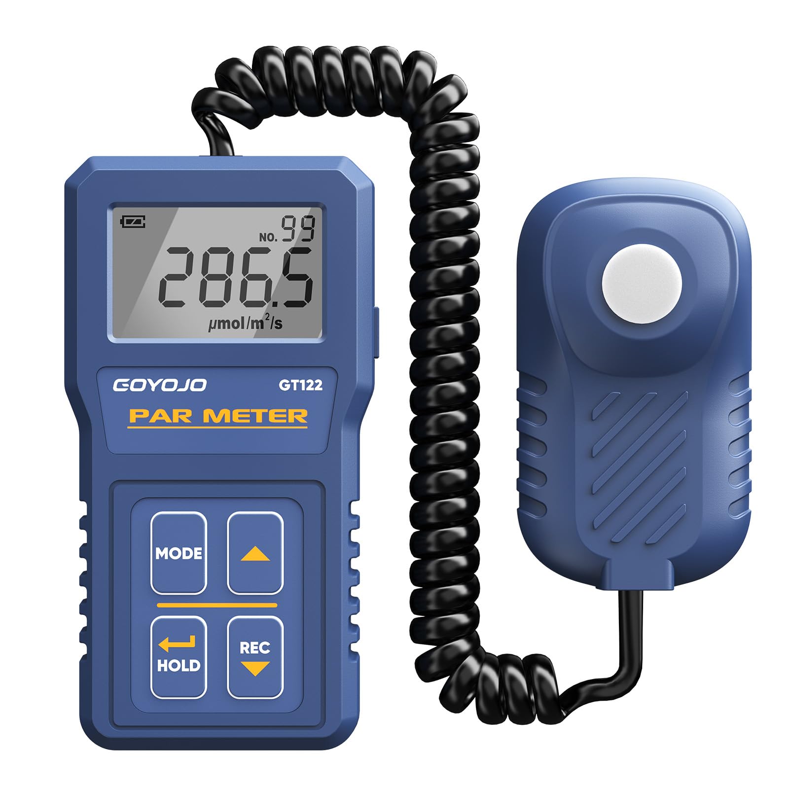 High Precision PAR Light Meter for Plants - 400-700nm Quantum PPFD Meter for Hydroponic, Greenhouse & Indoor Grow Lights | Measure LED Light Intensity (Micromoles) to Optimize Plant Growth | Perfect for Indoor Gardening, Greenhouse Monitoring & Hydroponic Systems