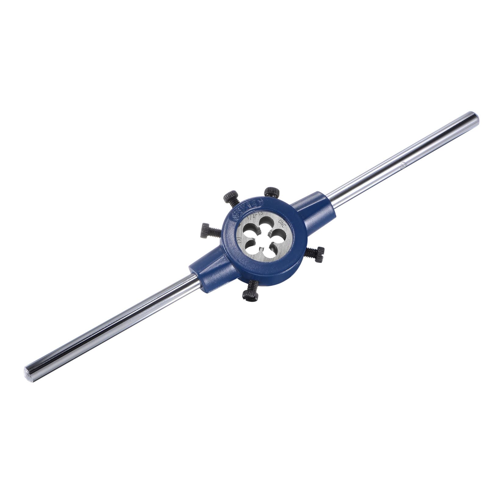 1/2-13 UNC Thread Die Handle Set with 26mm-38mm OD / M12-M16 Die Wrench Tool Kit - Thread Repair Tool for Metal Pipes, Bolts & DIY Projects - Perfect for Plumbing, Automotive & Home Improvement