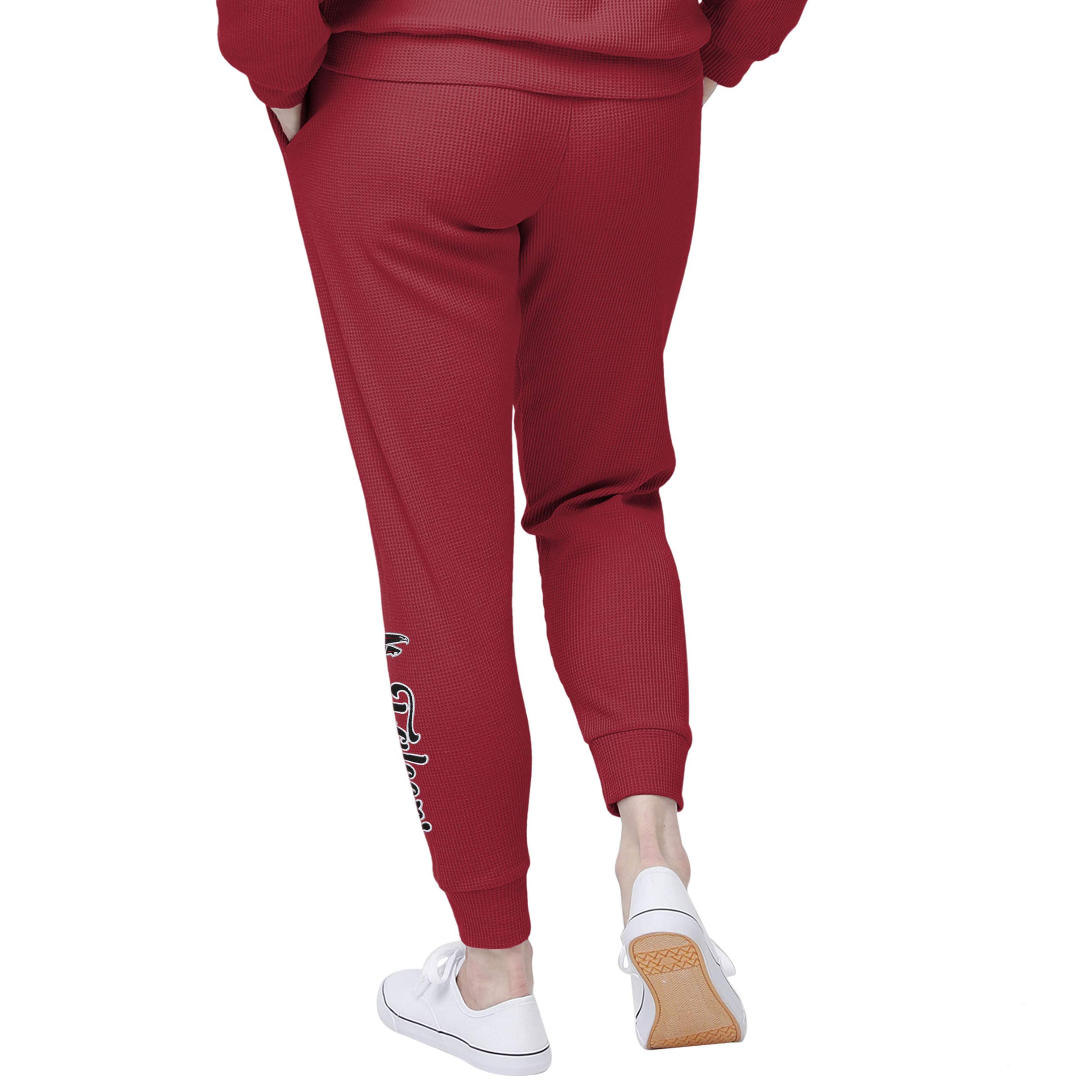 FOCO Women's Team Color Waffle Lounge Sweater - Soft & Cozy Pullover for Casual Wear, Game Day & Relaxing at Home