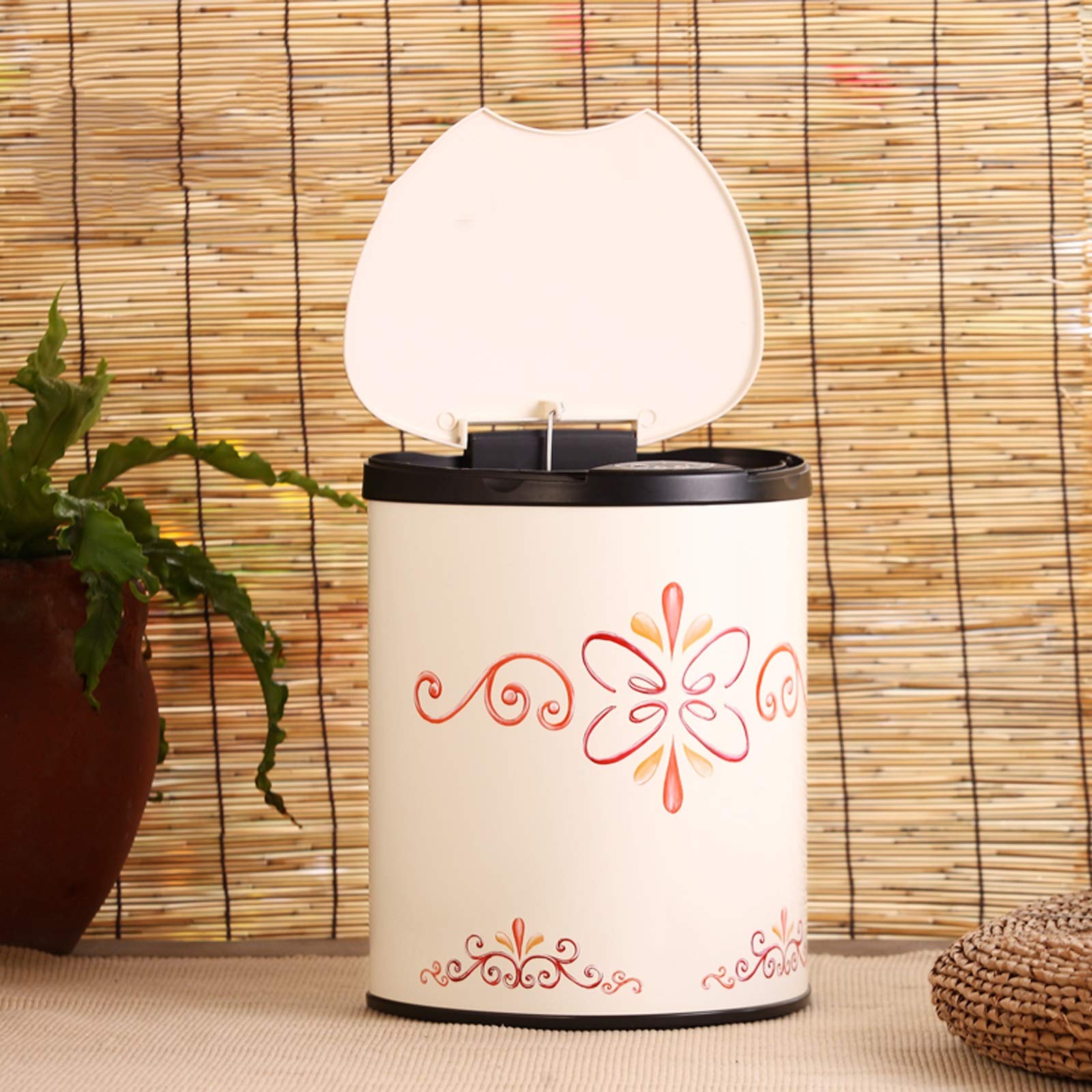 Smart Electric Trash Can with Lid - 2.3 Gallon Metal Garbage Bin for Kitchen, Living Room, Bedroom & Office | Hands-Free Sensor, Commercial Grade & Stylish Design | Perfect for Home, Office & Smart Waste Management