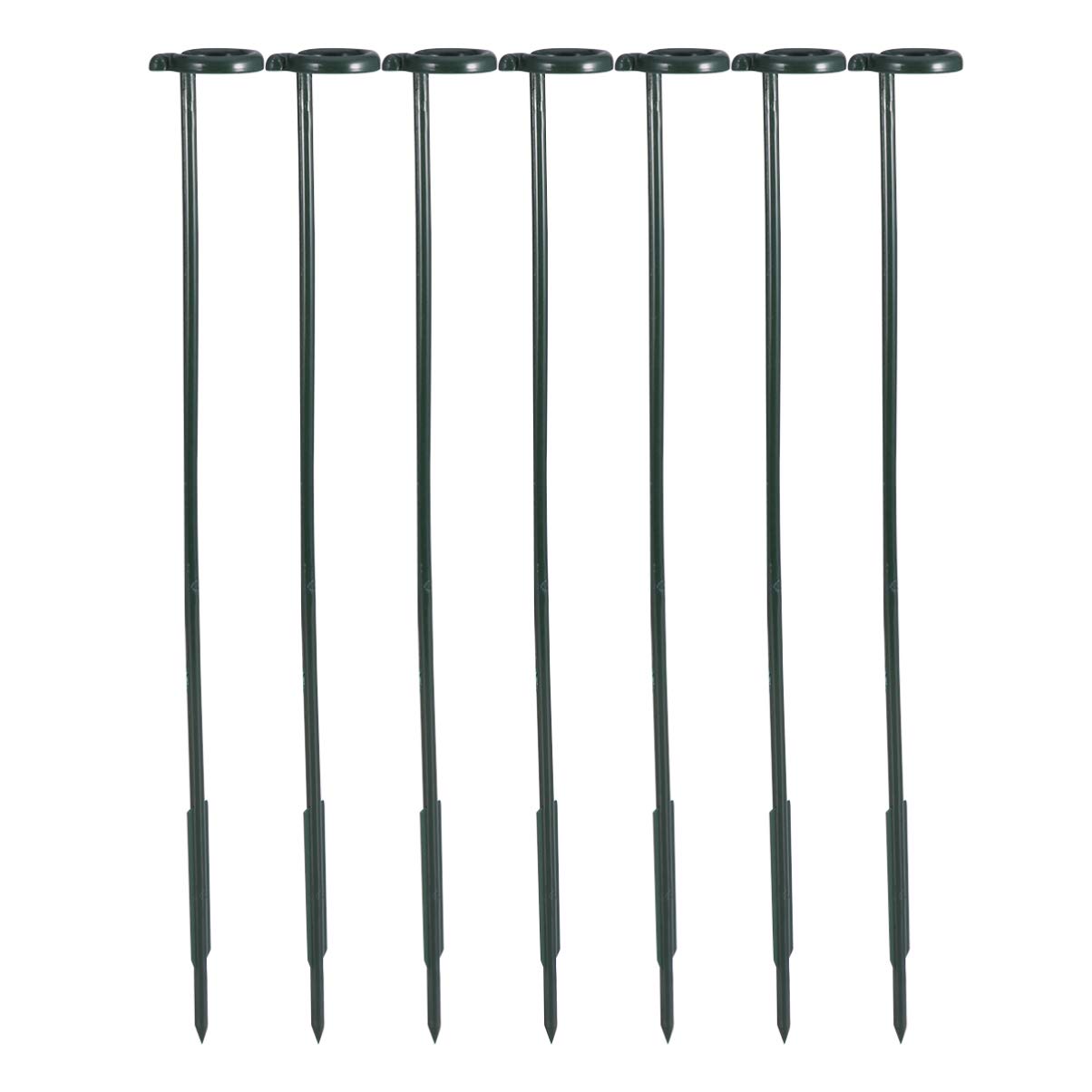 DOITOOL 6Pcs Plastic Plant Support Stakes - 8cm Orchid Stakes & Potted Plant Supports for Indoor/Outdoor Gardening, Flowers, Vegetables - Durable Garden Stakes for Home & Office Plants