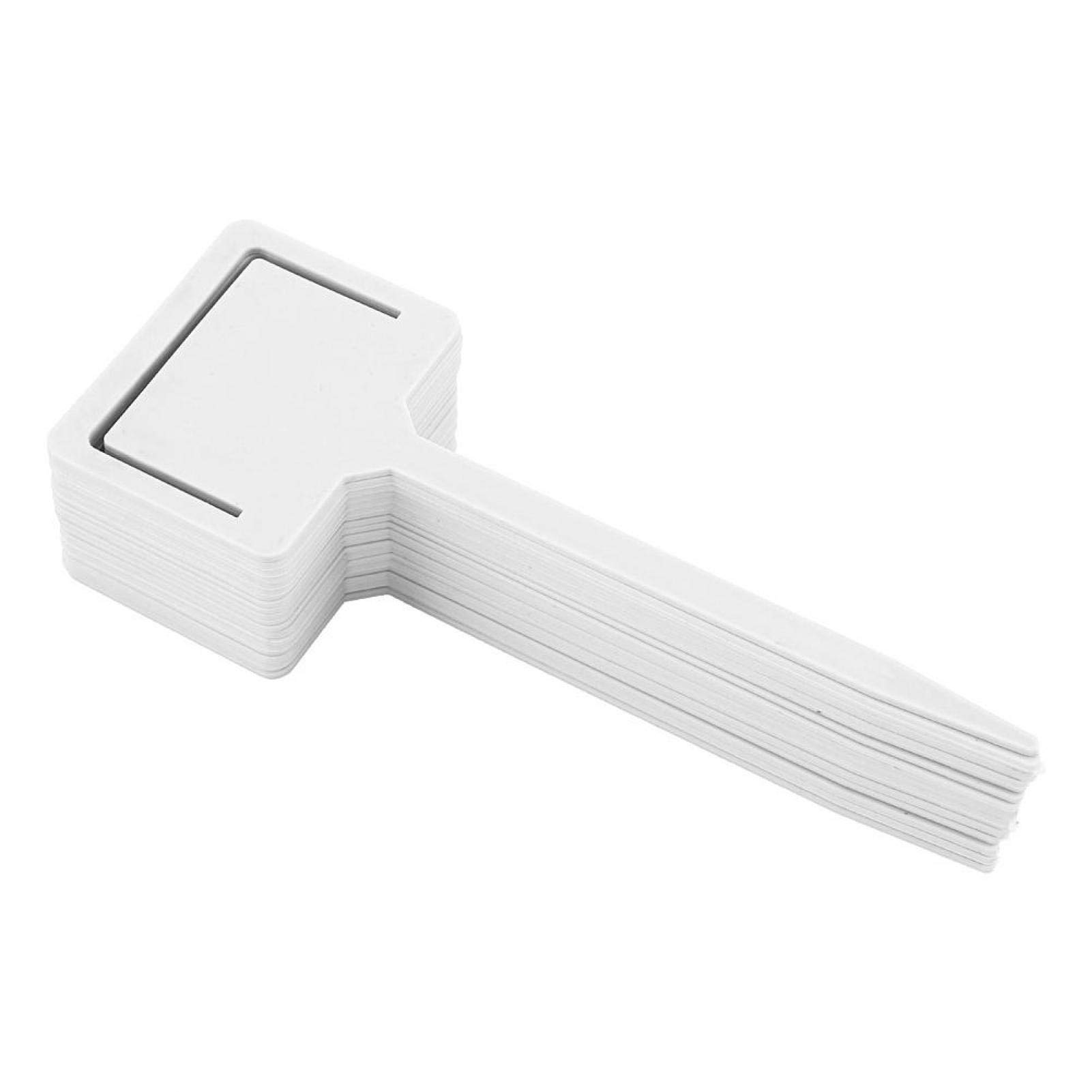 Waterproof PVC Plant Markers - 20PCS Durable Gardening Labels for Flowers, Seeds & Herbs - Ideal for Indoor & Outdoor Garden Organization (White)