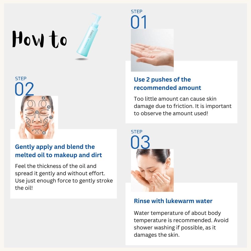 FANCL Double Cleansing Bundle - Oil & Foam Cleanser Set for Deep Pore Cleansing | Perfect for Daily Skincare & Makeup Removal
