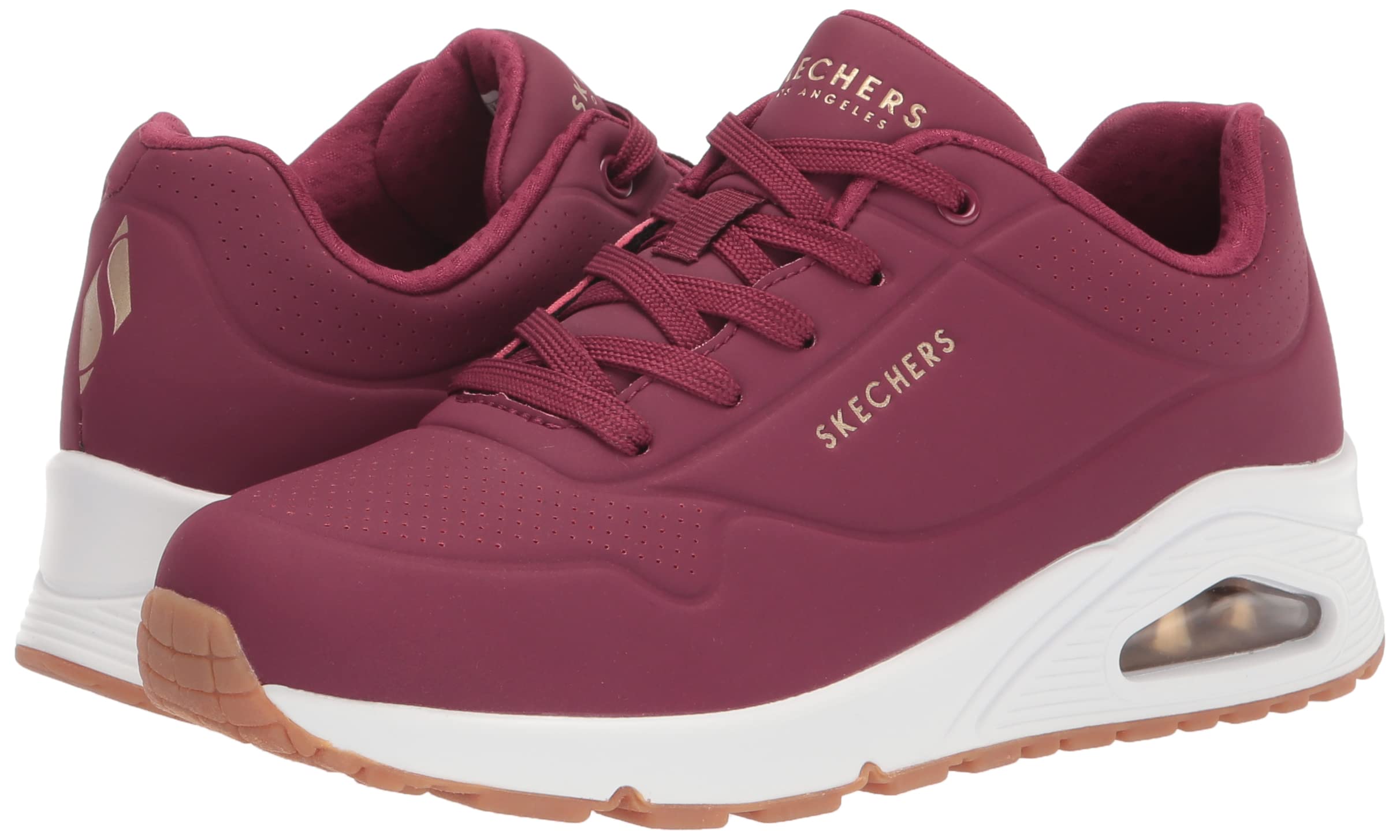 Skechers Women's Street Uno Stand on Air Sneakers - Wide Width Comfortable Walking Shoes for Casual Wear & Outdoor Activities