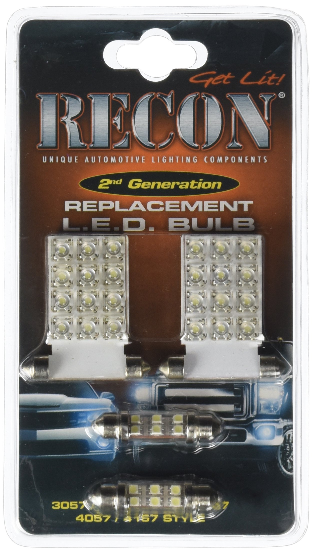 Recon Accessories 264162 LED Dome Light - Super Bright Interior Lighting for Trucks, SUVs, and Vans - Perfect for Night Driving and Off-Road Adventures
