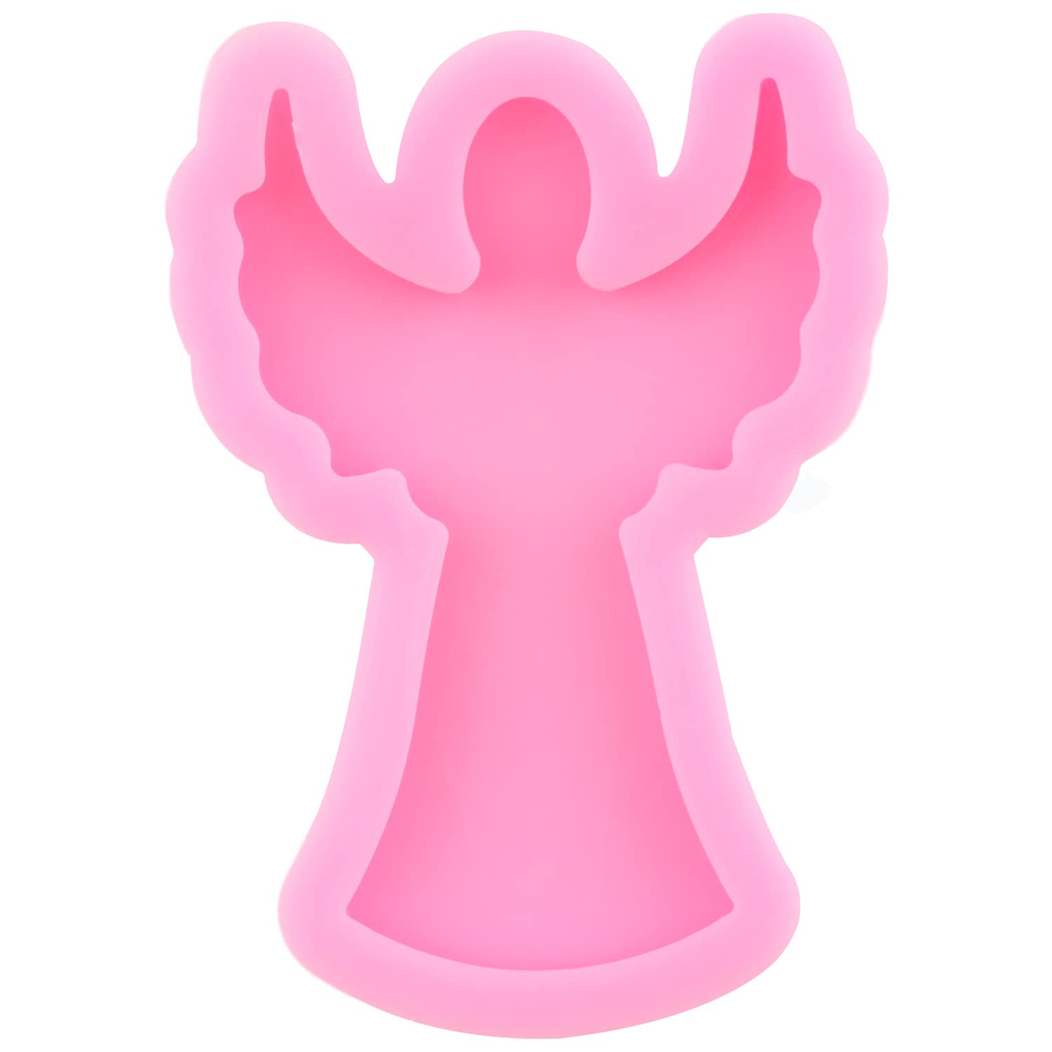 DIY Cross Resin Keychain Mold Set of 5 - Angel Silicone Molds for Epoxy Resin Jewelry Making, Polymer Clay & Ribbon Crafts - Perfect for Handmade Gifts, Christmas Ornaments & Home Decor