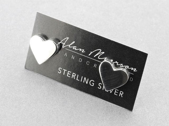 Sterling Silver Heart Stud Earrings for Women - Perfect for Valentine's Day, Anniversary & Everyday Wear