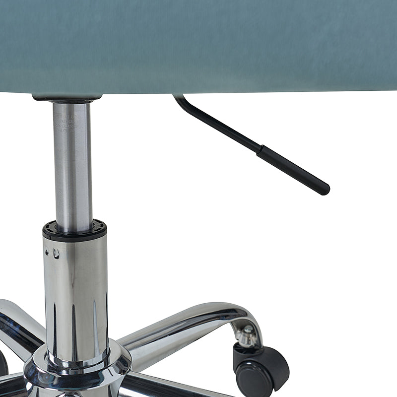 Theo Modern Velvet Office Chair with Tufted Back - Ergonomic Desk Chair for Home & Office Workspace, Comfortable Computer Gaming Chair for Long Hours Sitting