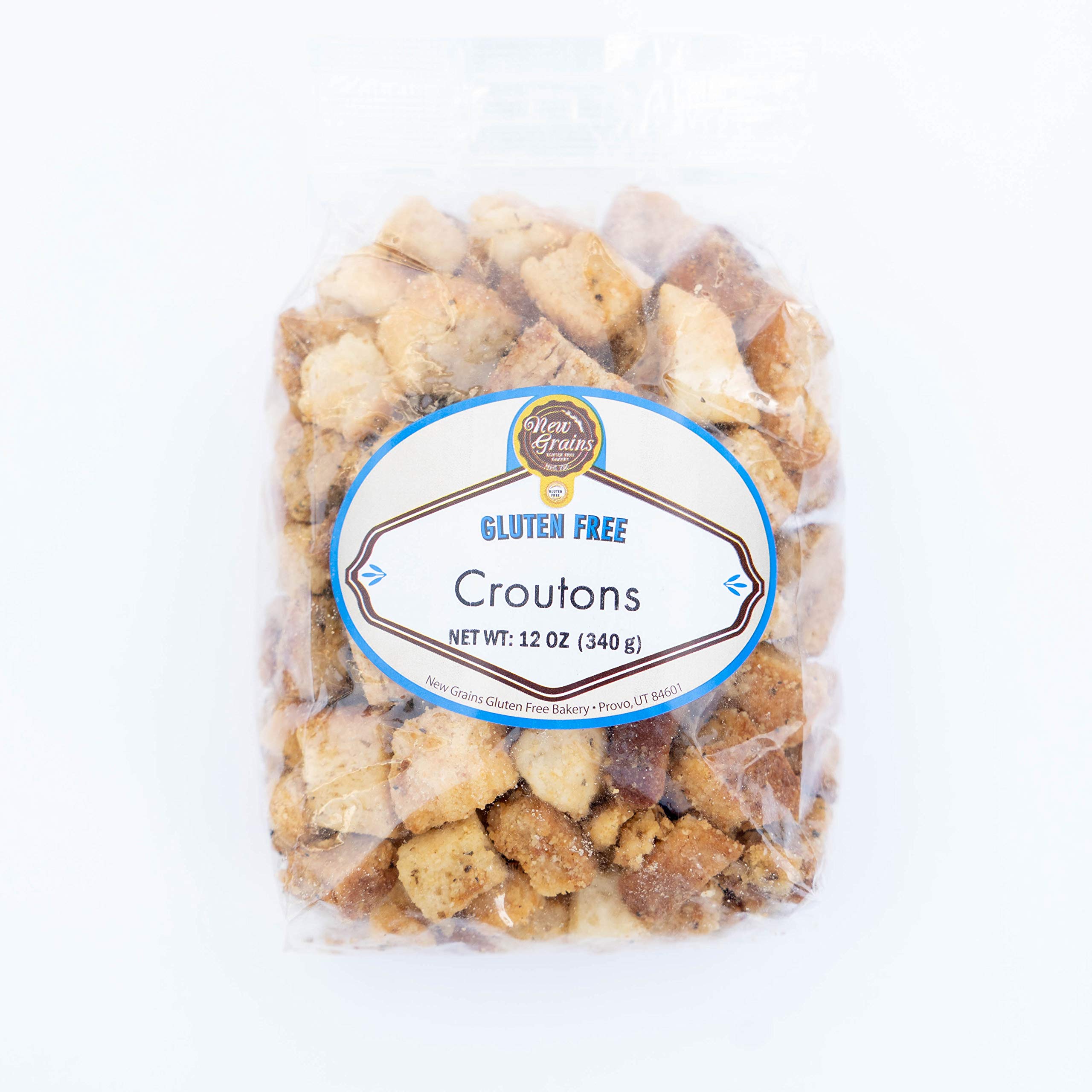 Gluten Free Parmesan Croutons - 2 Pack | Non-GMO, Keto Friendly Bread Topping for Salads & Soups | Perfect for Caesar Salad & Homemade Stuffing