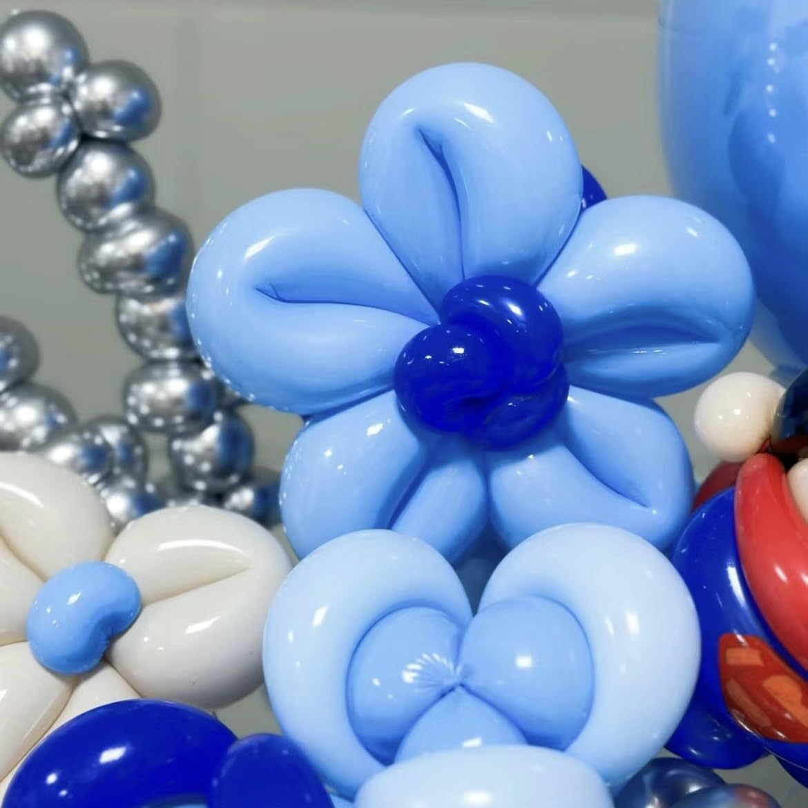 100pcs Light Blue Baby Balloons for Birthday, Wedding, Baby Shower Decorations - Perfect for Party Backdrops, Ceiling Decor & Photo Booths - Premium Latex Balloons for Memorable Celebrations