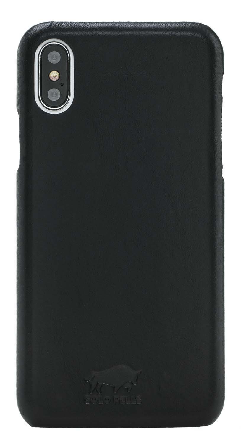 Premium Genuine Leather iPhone Xs Max Case - Ultra Slim Protective Cover with Soft Touch (Black) | Perfect for Business, Travel & Everyday Use