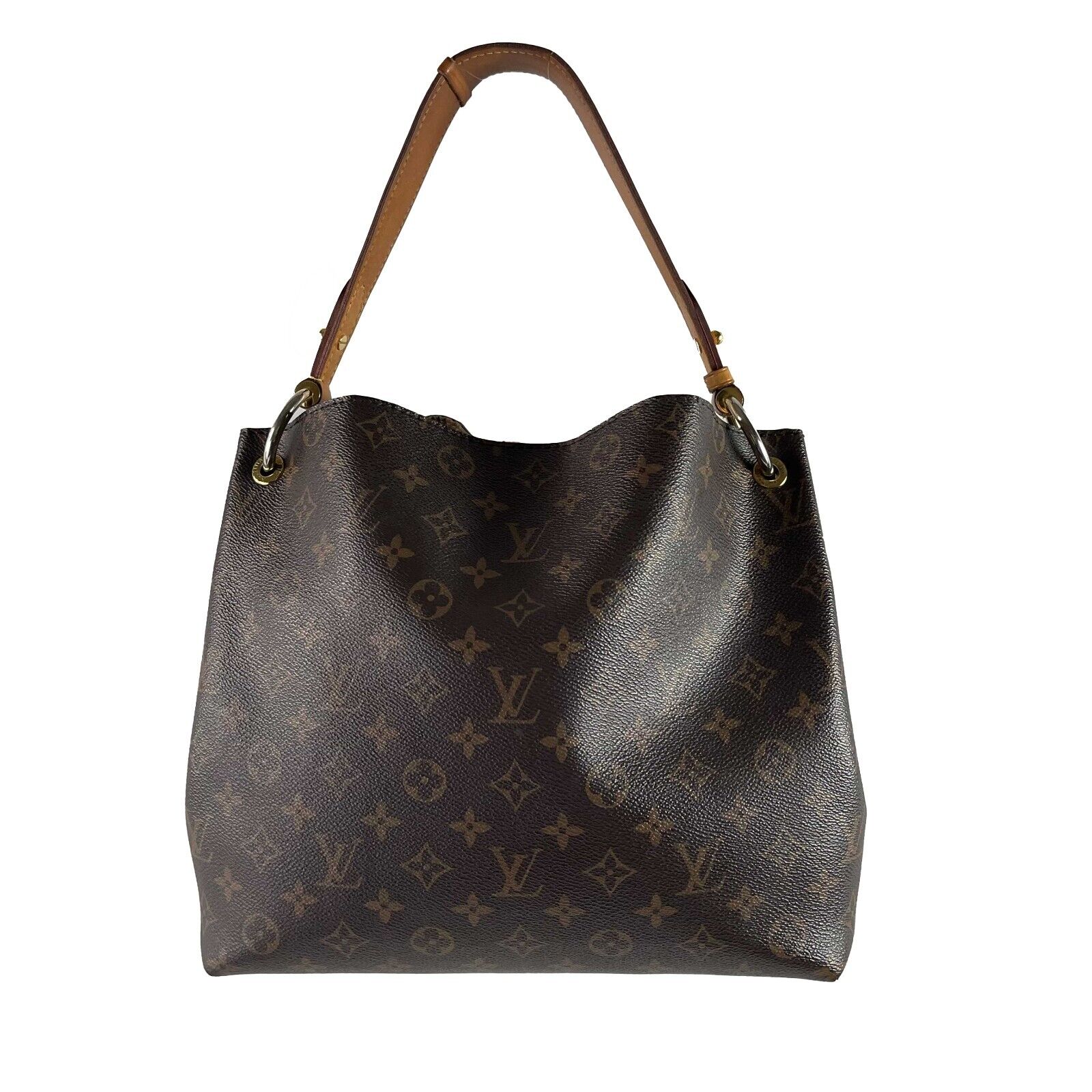 Authentic Louis Vuitton Graceful PM Monogram Canvas Shoulder Bag - Brown Crossbody Purse for Women, Perfect for Work, Travel & Everyday Use