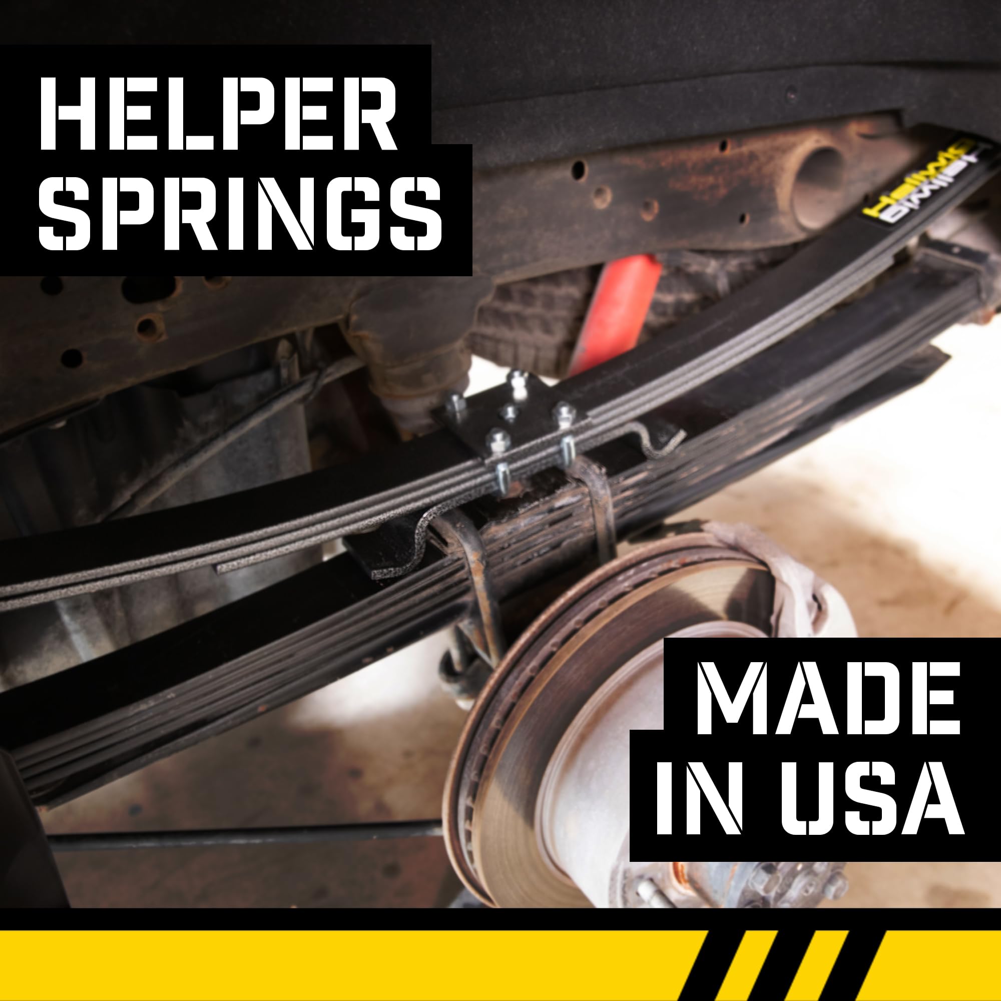 Hellwig 1251 EZ-1000 Heavy Duty Helper Spring Kit for Trucks & SUVs - Improve Load Capacity & Towing Stability (Perfect for Hauling, Camping & Off-Road Adventures)