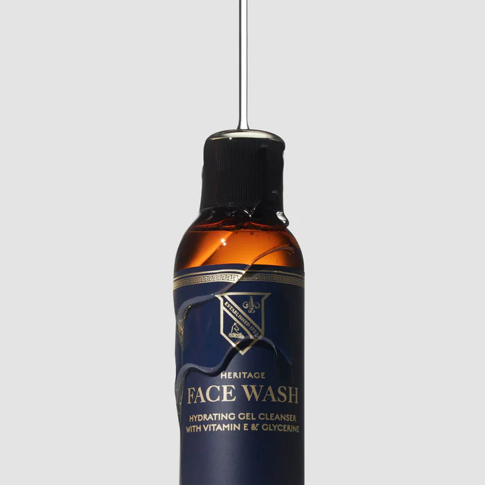Caswell Massey Heritage Face Wash - 8oz | Gentle Cleanser for All Skin Types | Perfect for Daily Skincare Routine & Travel