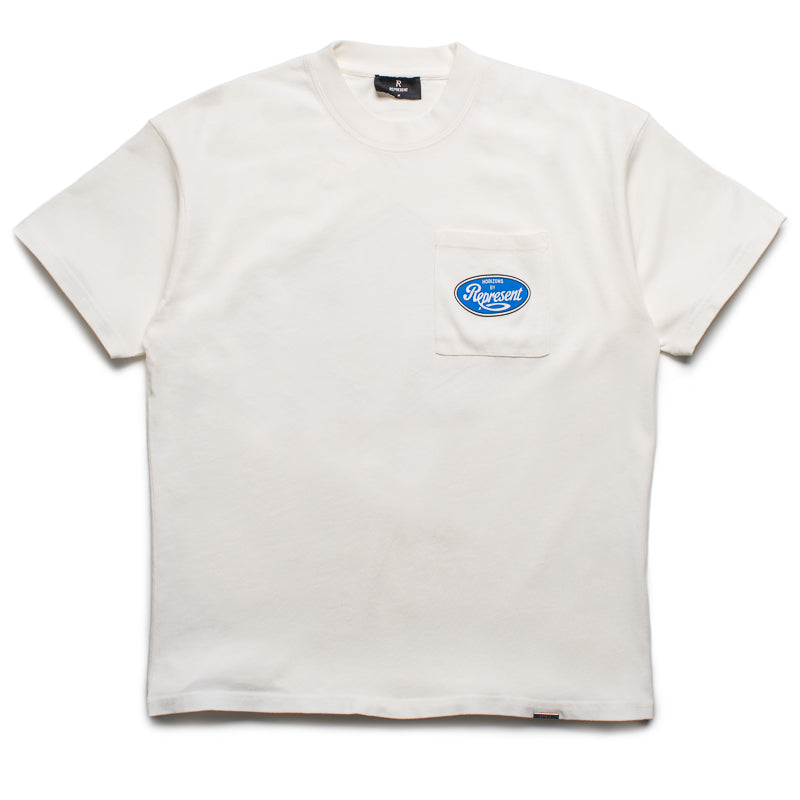 Represent Classic Parts Tee - Premium Cotton T-Shirt for Men | Streetwear & Casual Wear | Flat White Color | Perfect for Everyday Outfits & Urban Fashion