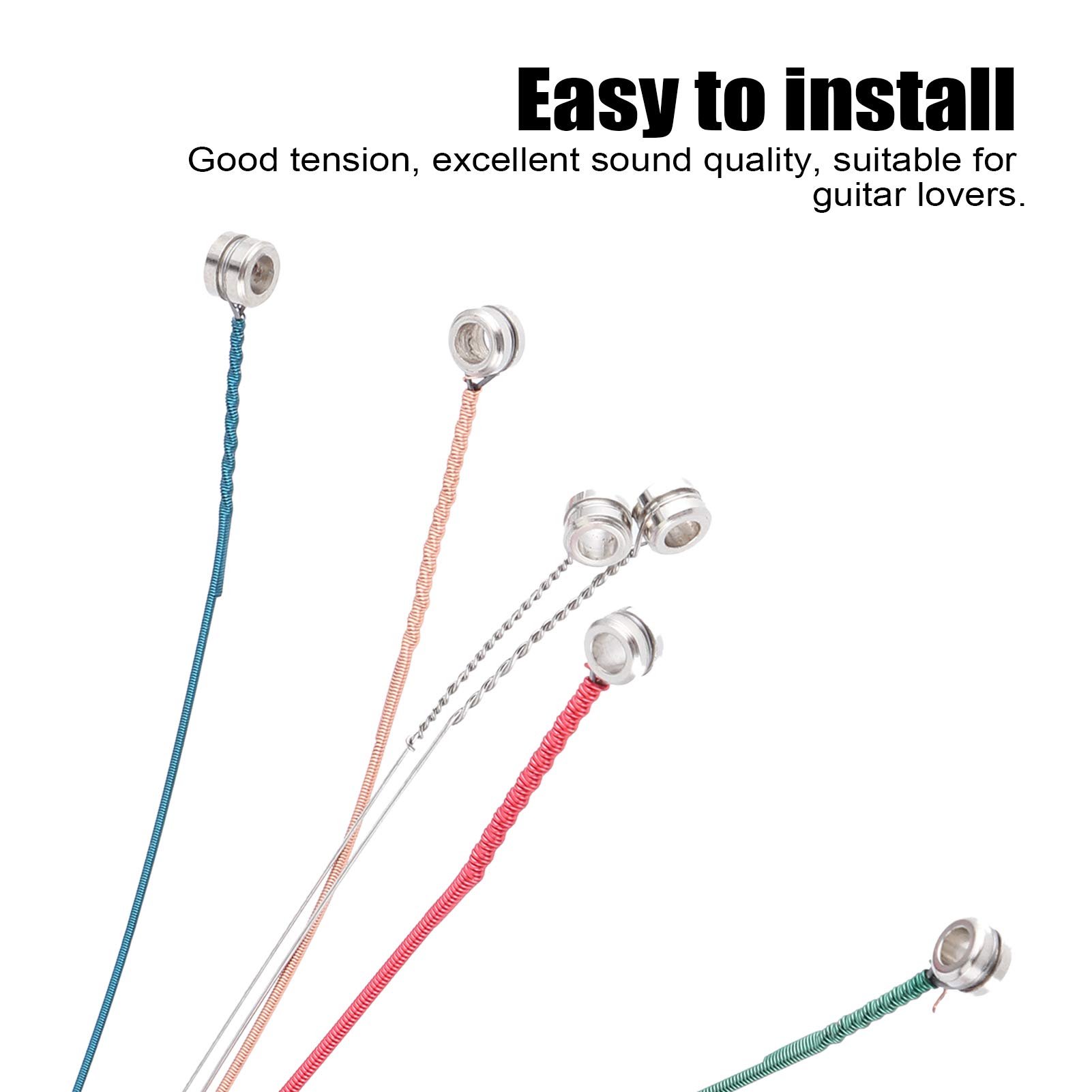 **3 Sets 18Pcs Universal Acoustic Guitar Strings - Colorful Steel Folk Guitar Strings Replacement for Musical Instruments | Perfect for Beginners, Performers & Travel**