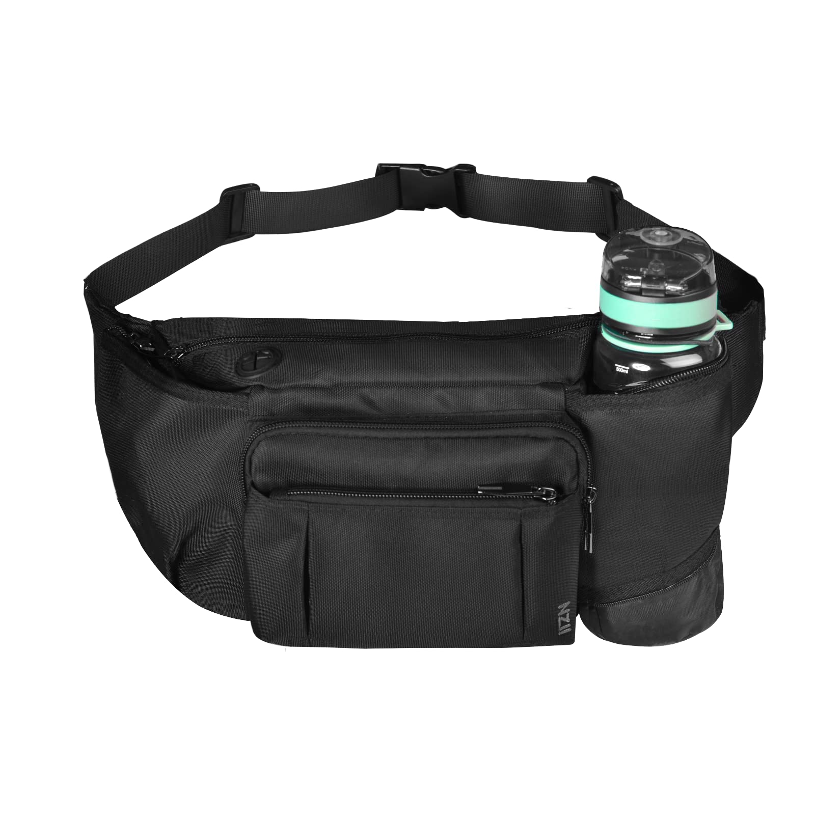 **Men's & Women's Fashion Fanny Pack - Adjustable Waist Bag with 5 Zipper Pockets for Hiking, Running, Travel & Workout - Perfect for Outdoor Activities, Shopping & Casual Wear**