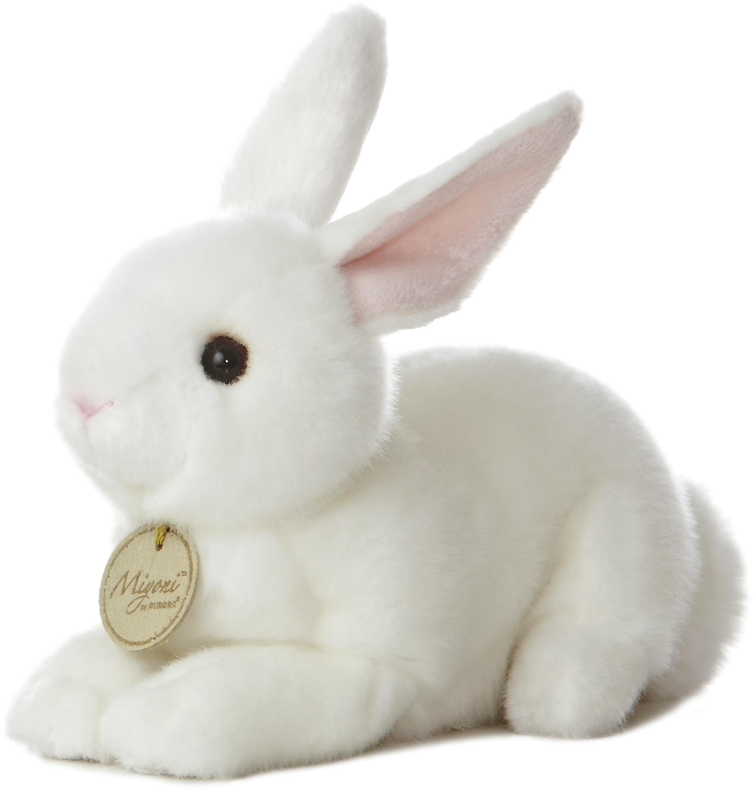 Aurora® Realistic Miyoni® American White Rabbit Plush Toy - 8