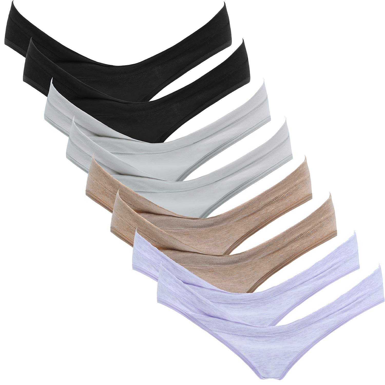 Suekaphin Women's Maternity Panties - Soft Cotton Under Bump Briefs for Pregnancy & Postpartum Comfort - Perfect for Everyday Wear, Sleeping & Hospital Stay