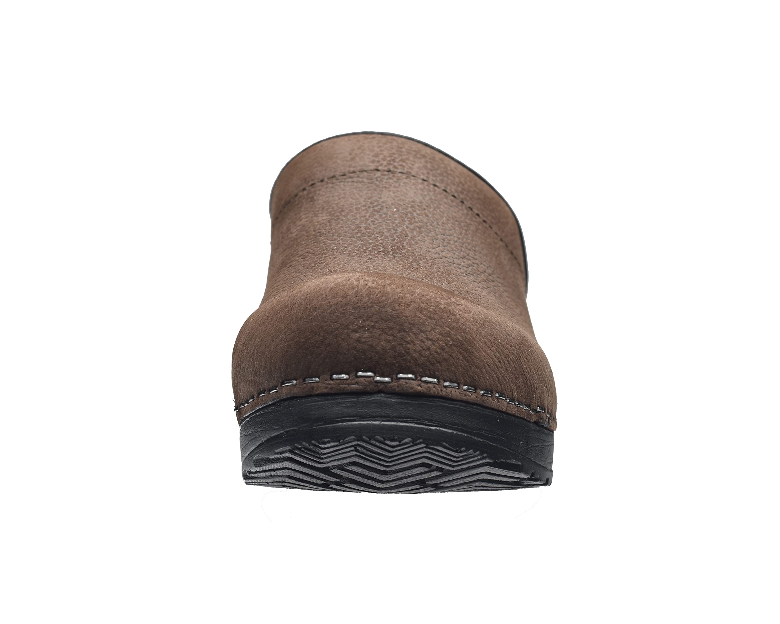 Sanita Women's Professional Oil-Resistant Leather Clogs - Non-Slip Kitchen Shoes for Chefs, Nurses & Healthcare Workers