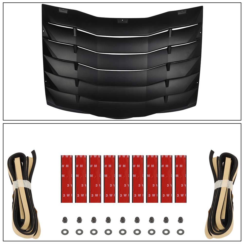 SCITOO Rear Window Louver for Dodge Charger 2011-2020 | Custom Fit Sun Shade & Style Upgrade | Perfect for Street Racing & Car Shows