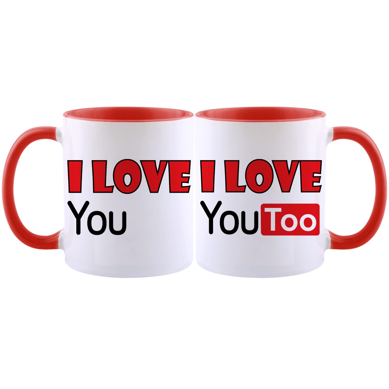 Welsky Couples Coffee Mug Set - Romantic Gift for Boyfriend, Girlfriend, Husband, Wife - Perfect for Anniversary, Birthday, Engagement, Wedding & Dating - Ideal for Coffee Lovers & Couple Moments at Home